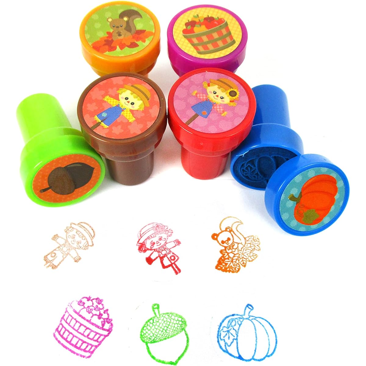 24 Pcs Fall Stampers for Kids