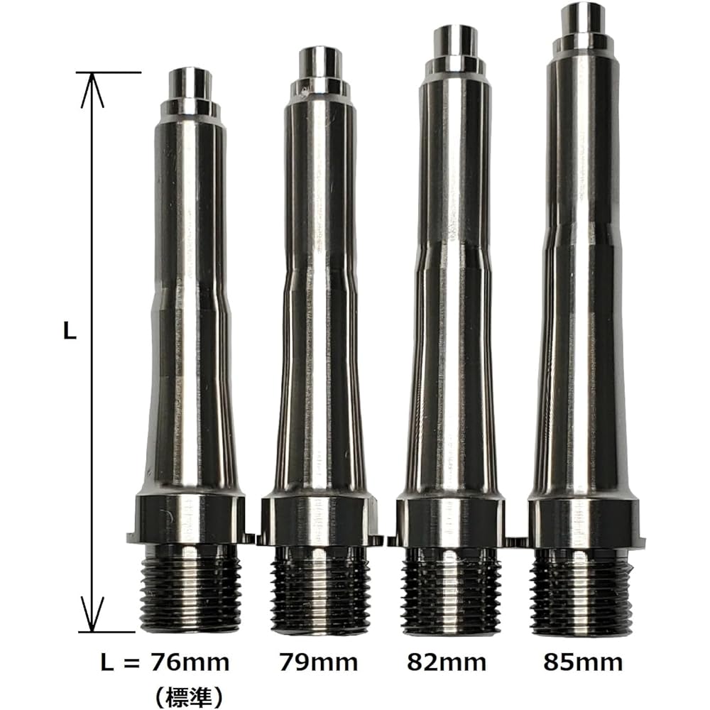 Titanium alloy spindle left and right set for new Wahoo SPEEDPLAY made by Ppro (lightweight type, spindle length can be selected from 4 types)