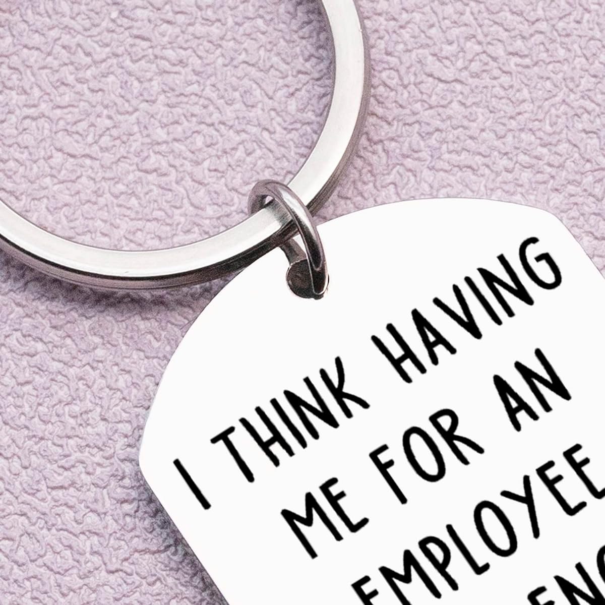 Iweca Employee Appreciation Gifts, Coworker Appreciation Keychain, Coworker Gifts for Employees, Appreciation Gifts from Boss, Retirement Gifts from Boss, Retirement Manager Boss Woman Farewell, Silver, Small