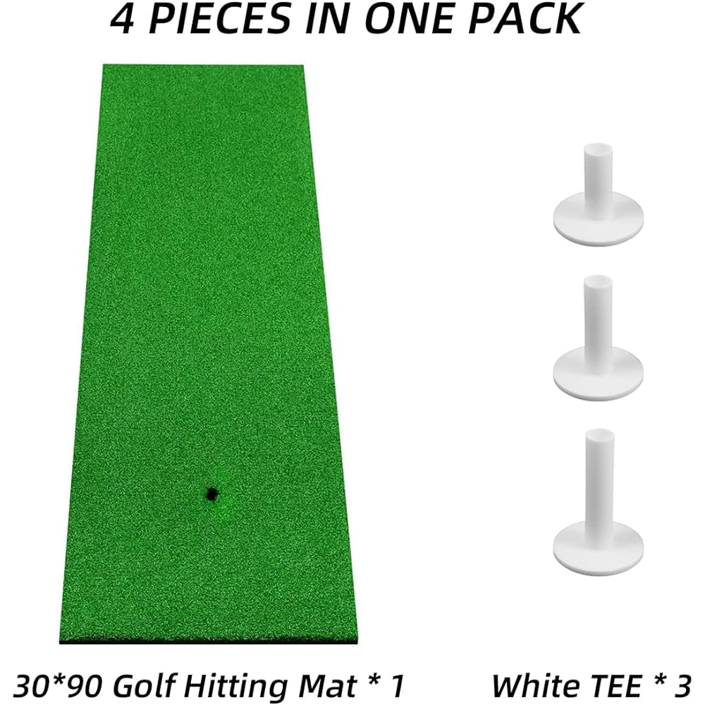 Scott Edward Golf Putt Tee Grass, Rough Grass, Fairway Grass Various Versions Portable Golf Pat Indoor/Outdoor Practice Putt, Equipped with 3 Rubber Tricks