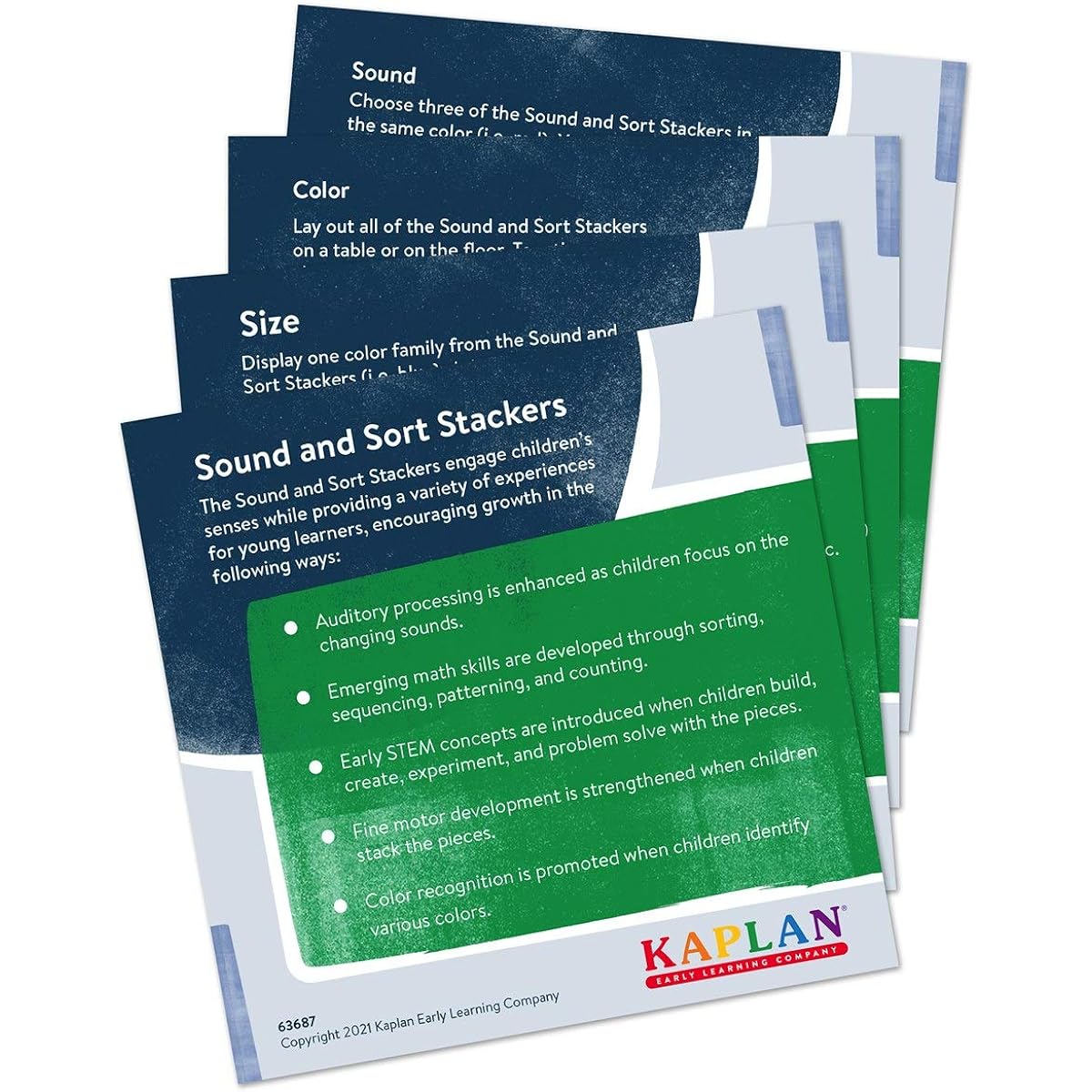 Kaplan Sound and Thought Stacker, Set of 18