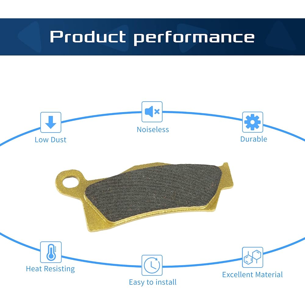 Front and Rear Brake Pads for Can-Am Outlander EFI XT XT-P XMR DPS Max XT/XT-P/XMR/DPS 450/570/650/800R/850/1000 Heavy Duty Replacement Ceramic Disc Brake Pads (3 Sets)