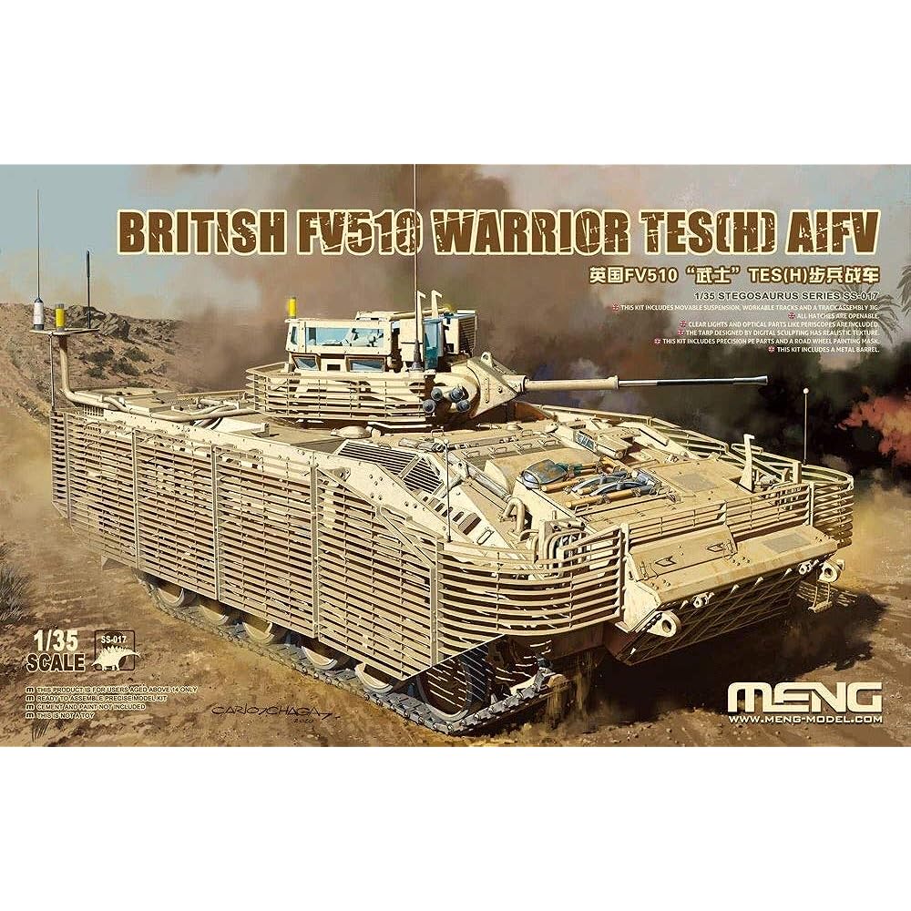 Mon Model 1/35 British Army Infantry Fighting Vehicle FV510 Warrior TES(H) Plastic Model MSS017