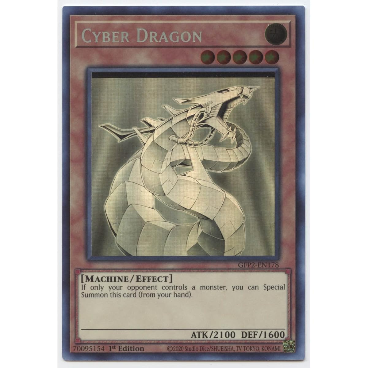 Cyber Dragon GFP2-EN178 Ghost Rare 1st Edition