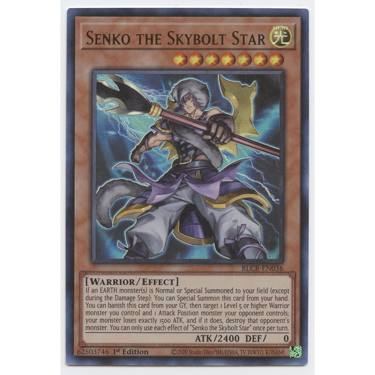 Senko Skybolt Star BLCR-EN036 Ultra Rare First Edition