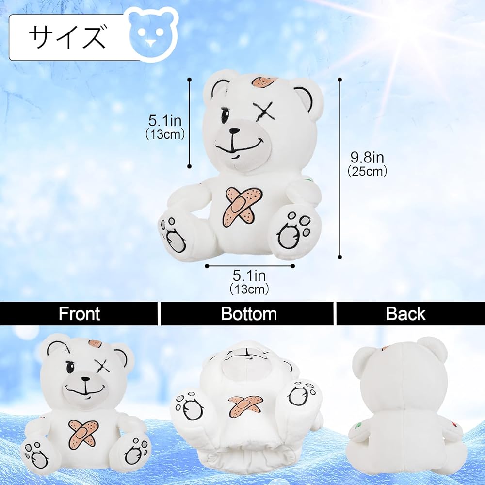 Golf Head Cover Character Driver Cover for DR 460cc Club Cover Wood Cover Stuffed Toy Type Easy to Put On and Take Off Healing Single Item Animal Cute Present Bear Bold Bear Polar Bear Polar Bear