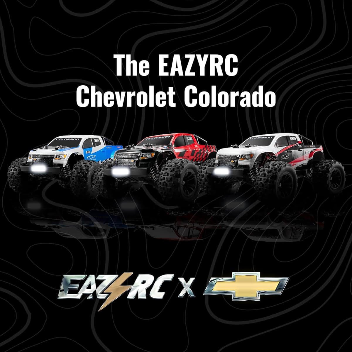 EAZYRC 1/18 RC Truck Colorado Radio Control Car (Colorado) RTR Official Licensed Chevrolet High Speed Radio Control Truck Brushless 27+mph Electric Hobby Off-Road Monster Truck High Speed Remote Control Car