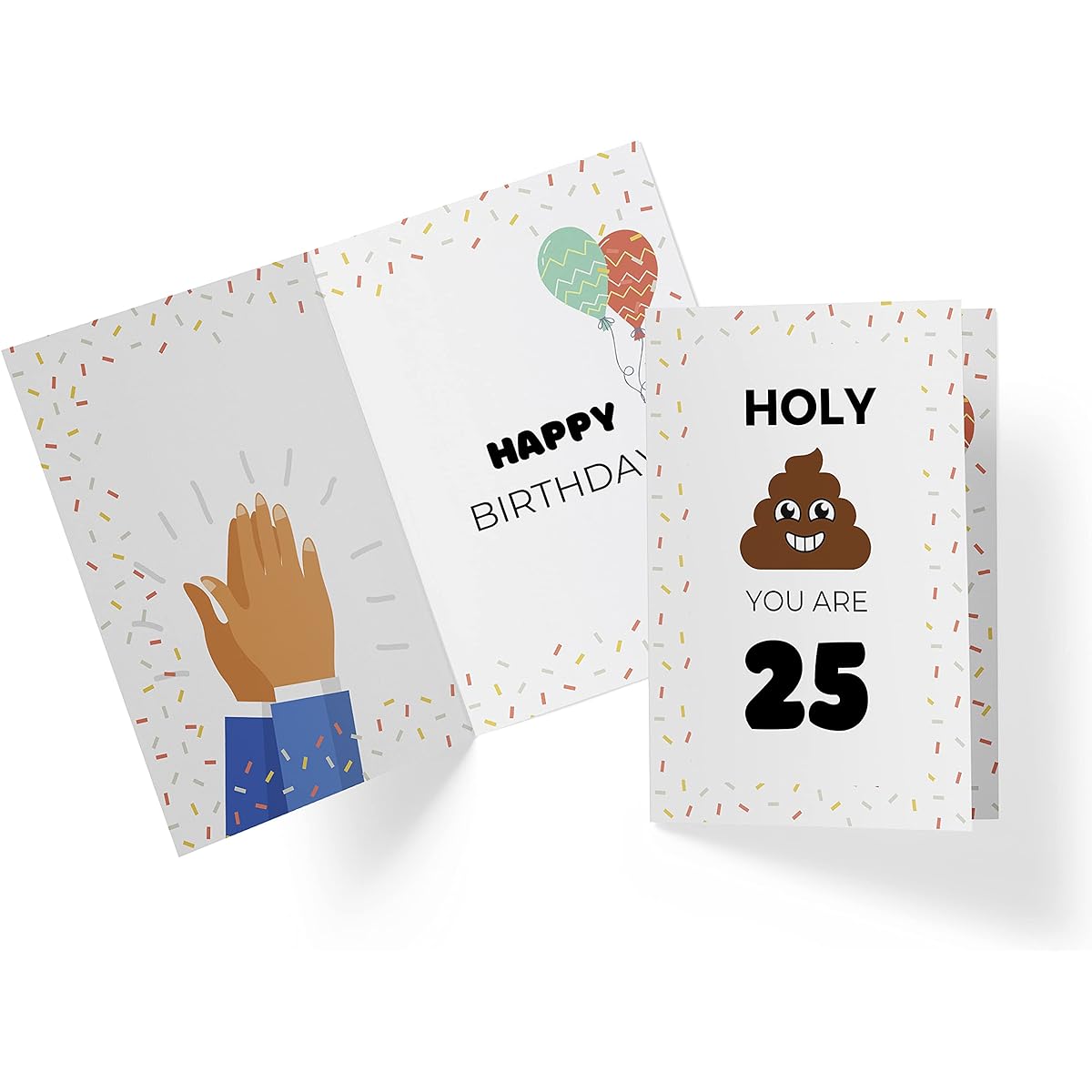 Funny 25th Birthday Card - Funny 25th Anniversary Card - Happy 25th Birthday Card - Fun 25th Birthday Card - With Red Envelope