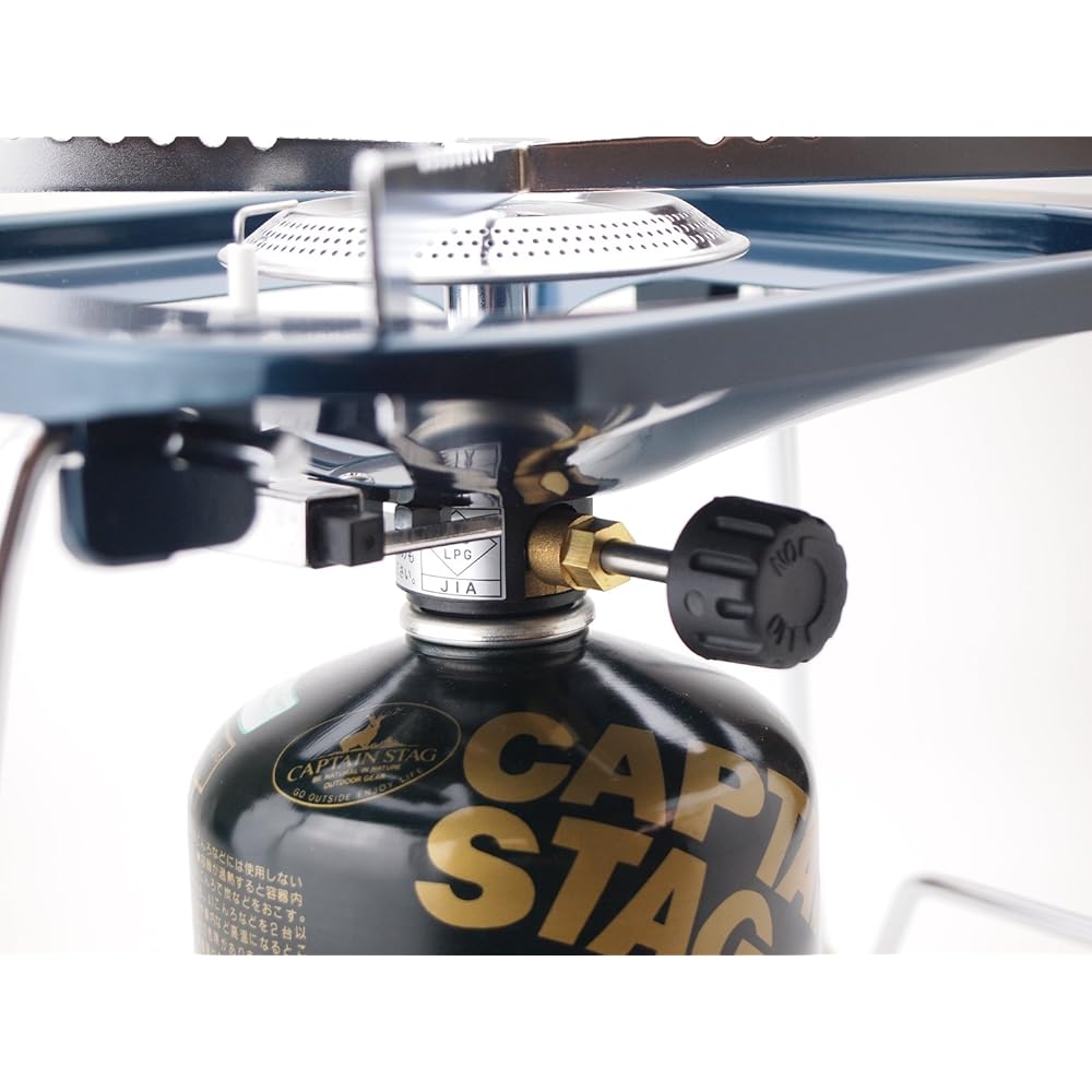 Captain Stag Large Trivet Gas Burner Stove (Storage Bag Included) M-8809