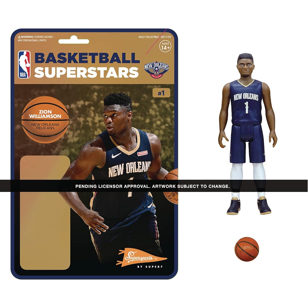 Super7 - NBA ReAction Figure - Zion Williamson (Pelicans)