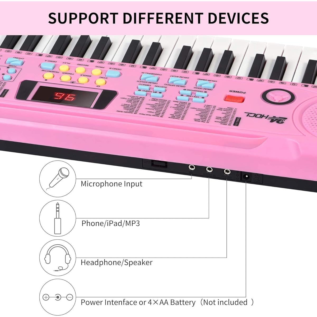 24HOCL keyboard piano