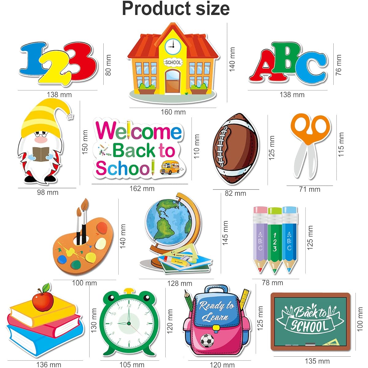 HOWAF Back to School Decorations Back to School Welcome Hanging Swirl Decorations 30 Pieces First Day of School Classroom Swirl Hanging Decorations - Back to School Party Decorations Supplies