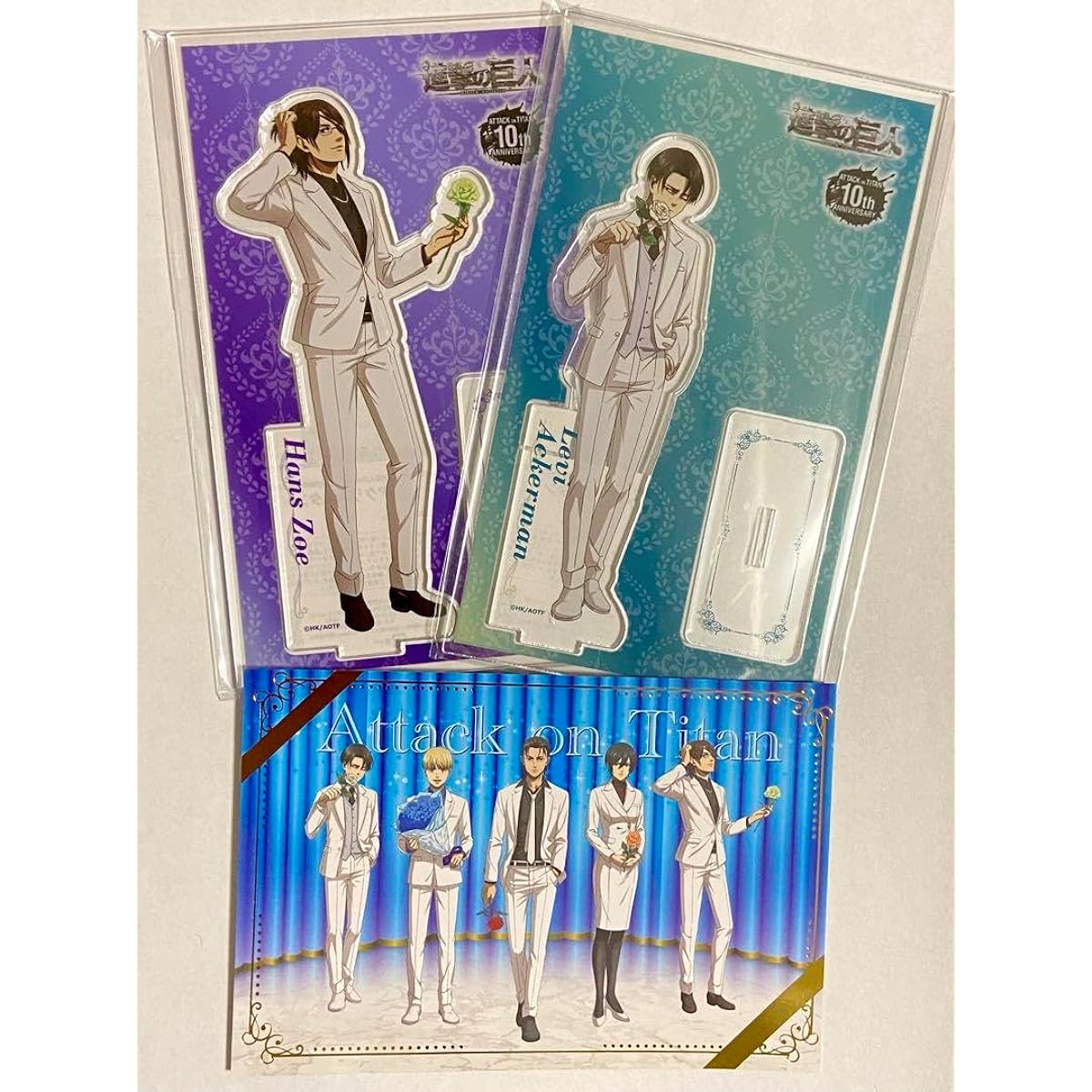 × Karaoke no Tetsujin Levi Hange Acrylic Stand Postcard R