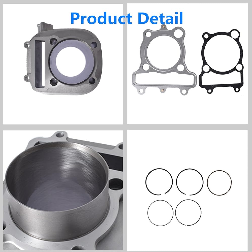 Labwork Cylinder Gasket Set Piston Replacement for Yamaha Timberwolf Bear Tracker Yamaha Moto-4 250 4BD-11310-01-00 93450-17044-00
