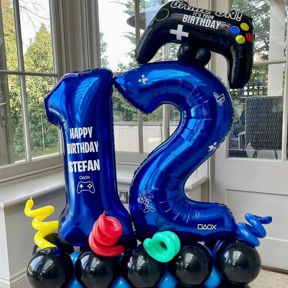 Navy Blue Number 2 Balloons 40 Inch Dark Blue 2 Birthday Balloons Large Foil Mylar Numbers Digital Balloons for Birthday Party Graduation Baby Shower Anniversary Decorations