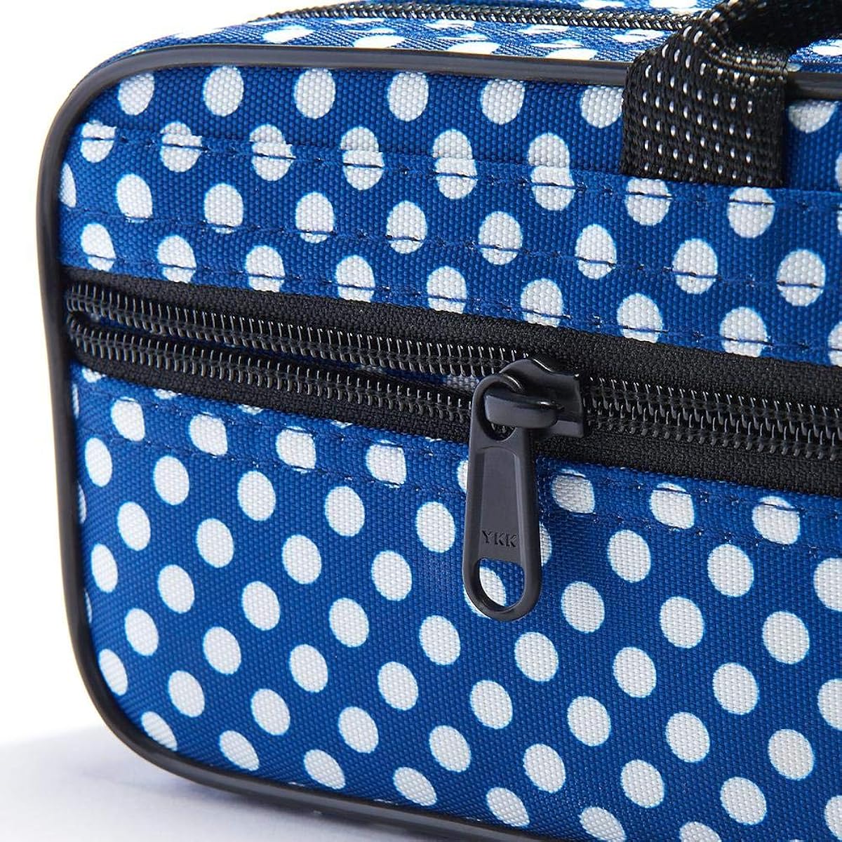 Beaumont Flute Box Case for C Pipe Color & Design: Blue Polka Dot