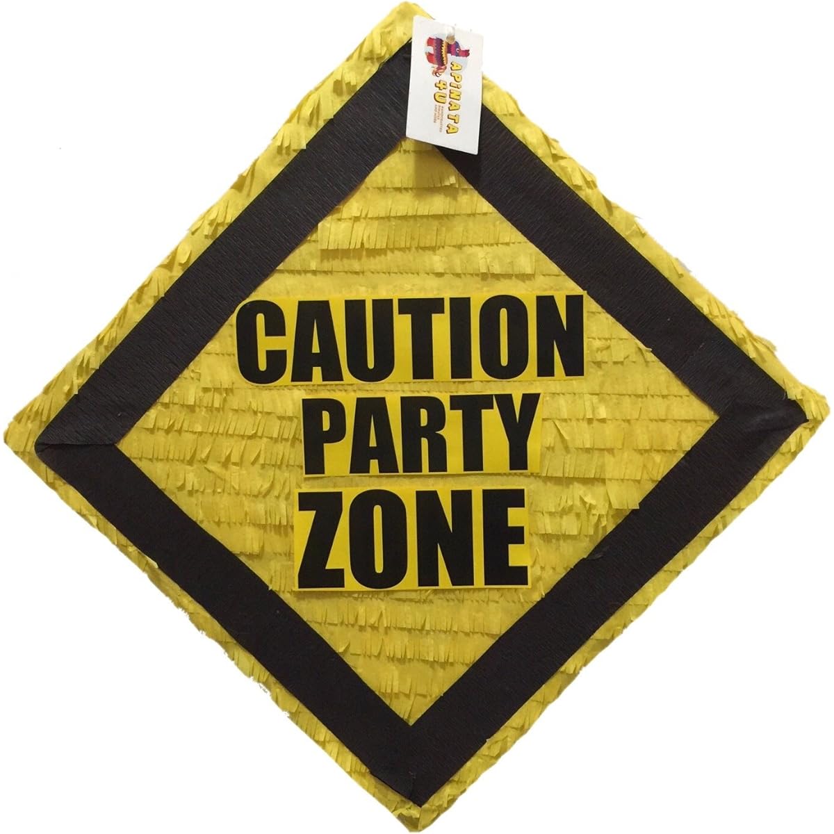 Caution Party Zone Pinata by APINATA4U