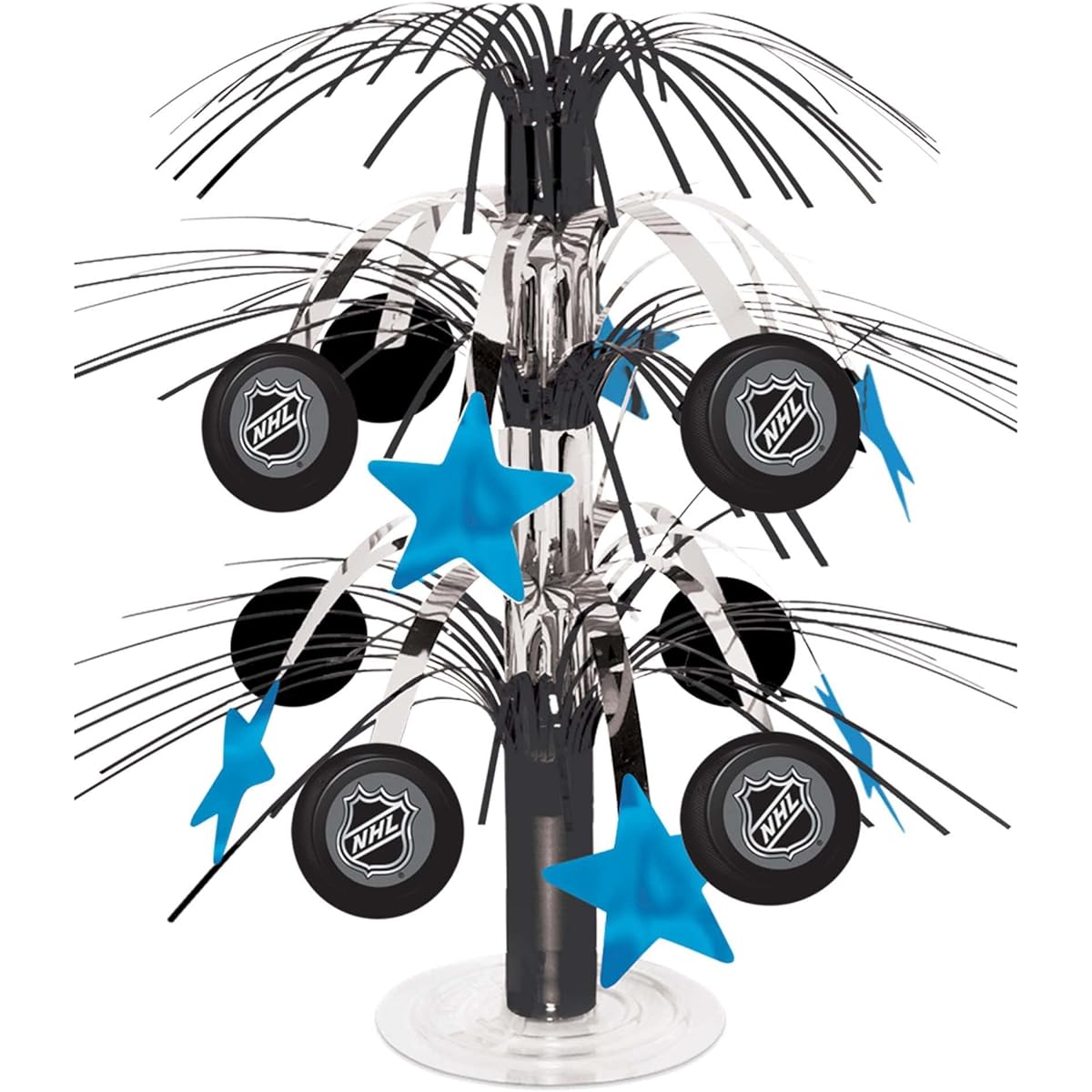 Sports, Tailgating NHL Party NHL Cascade Centerpiece Decor, Foil, 18"