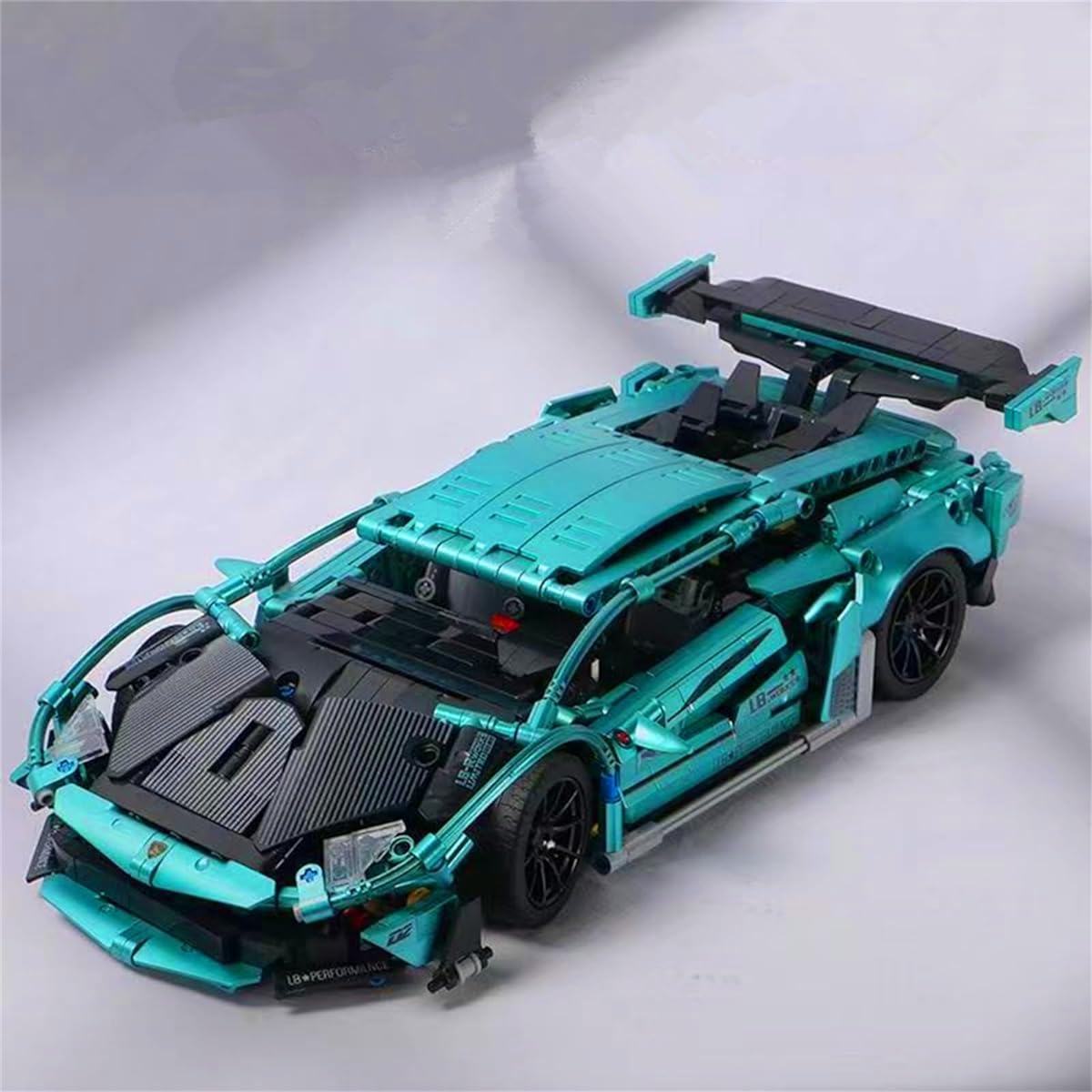 CAEROKEERL MOC Mini Supercar Building Blocks & Construction Toys Adult Collectible Model 1:14 Scale Sports Car Model for 8-10-12-14 + Boys Gifts (1488 Pieces)