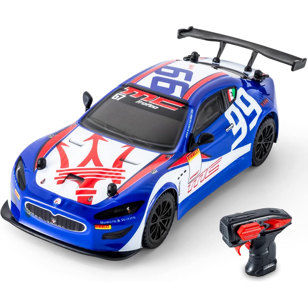 GrowFun Remote Control Car 2.4Ghz Maserati GT Electric Sports RC Drift Race Car 1:24 Scale Licensed RC Car Series High Speed Racing RC Truck Crawler Toy Model Vehicle for Ages 8 9 10 11 12 Years Old