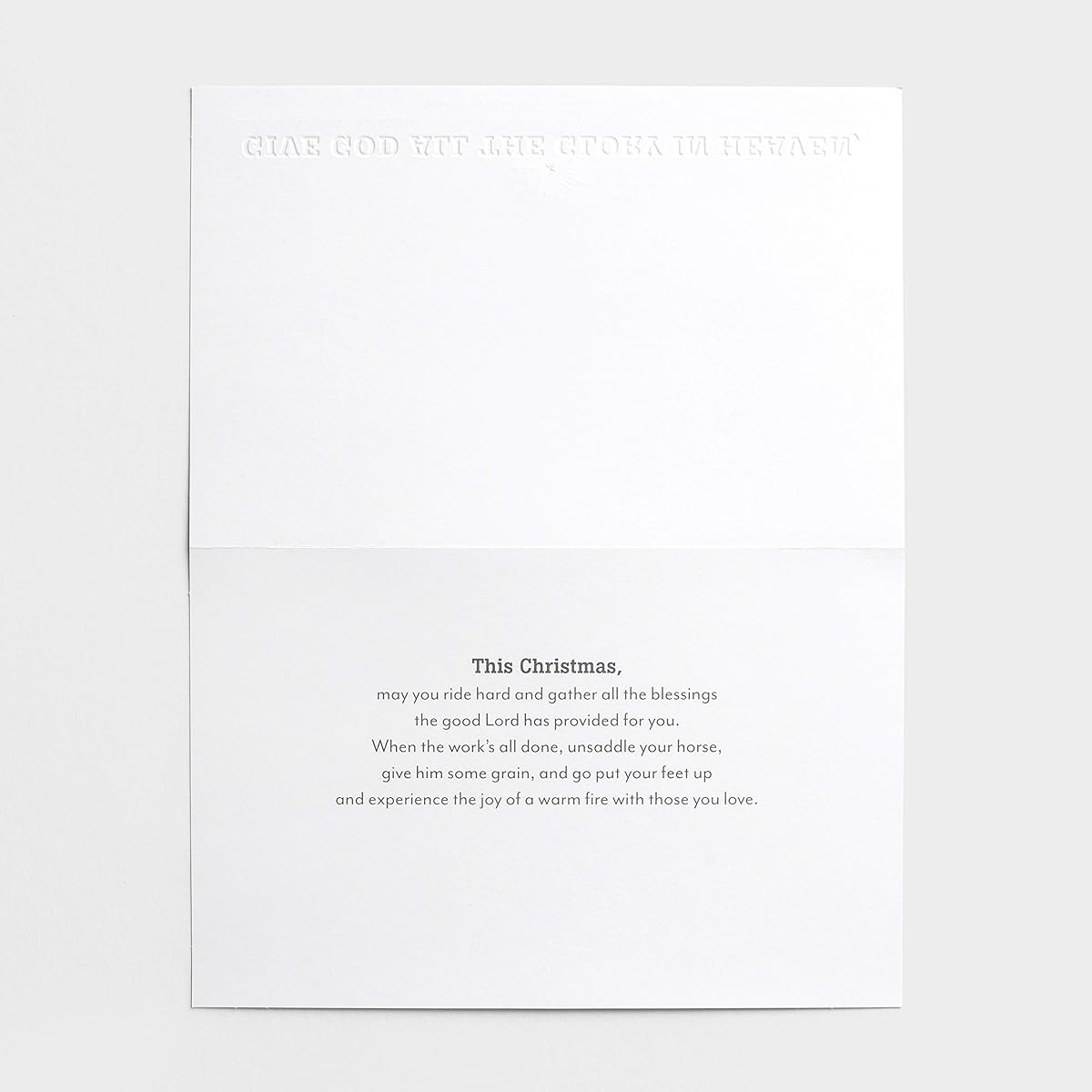DaySpring - Give God All The Glory in Heaven - Simplified Cowboy Version 18 Christmas Box Cards (J3160)