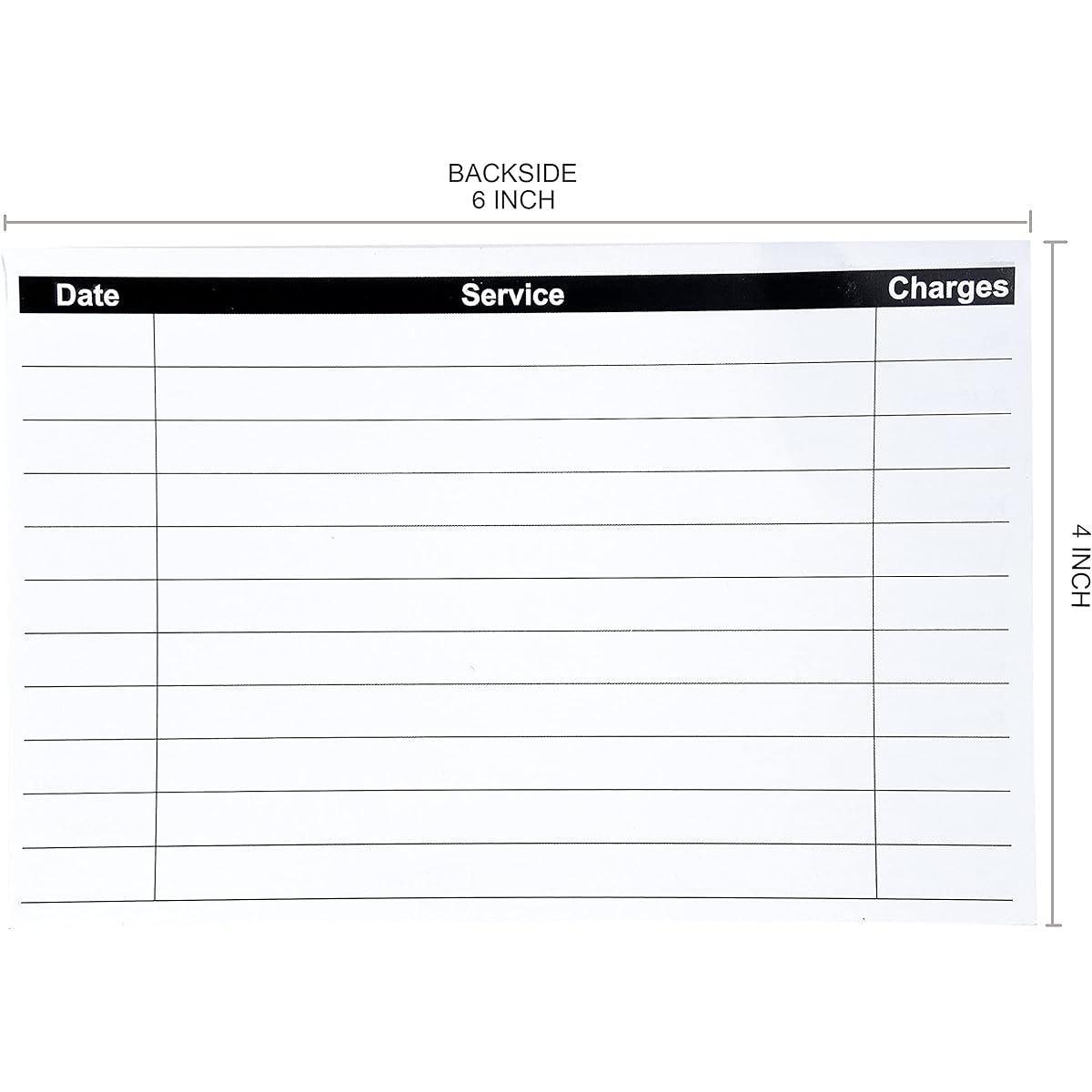 RXBC2011 Customer Profile Cards, Client Profile Cards for Business Stores (6 x 4 inch White 105 Pack)