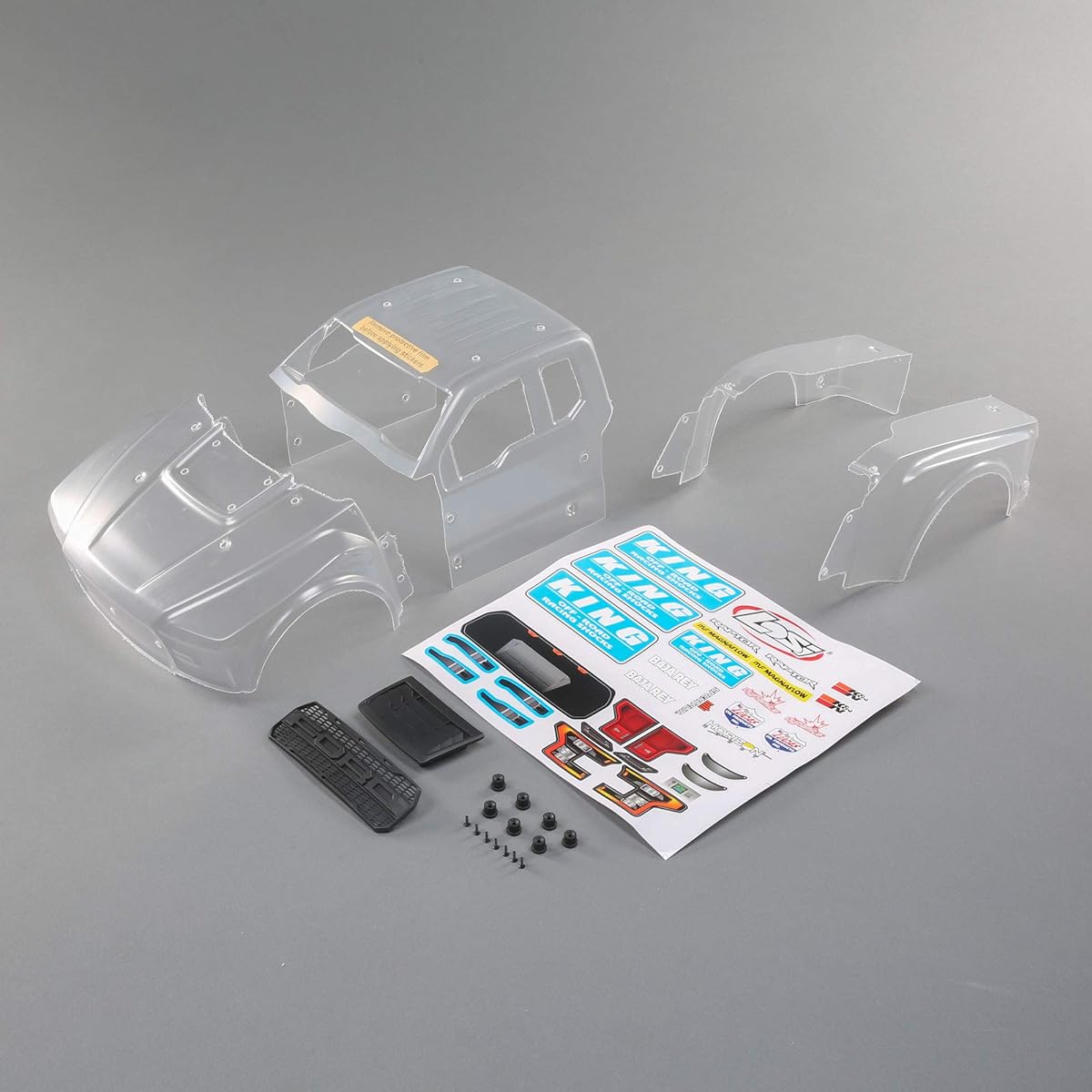 Losi 1/10 Clear Body Ford Raptor Set Baja Ray LOS330005 Car/Truck Body Wing & Decal