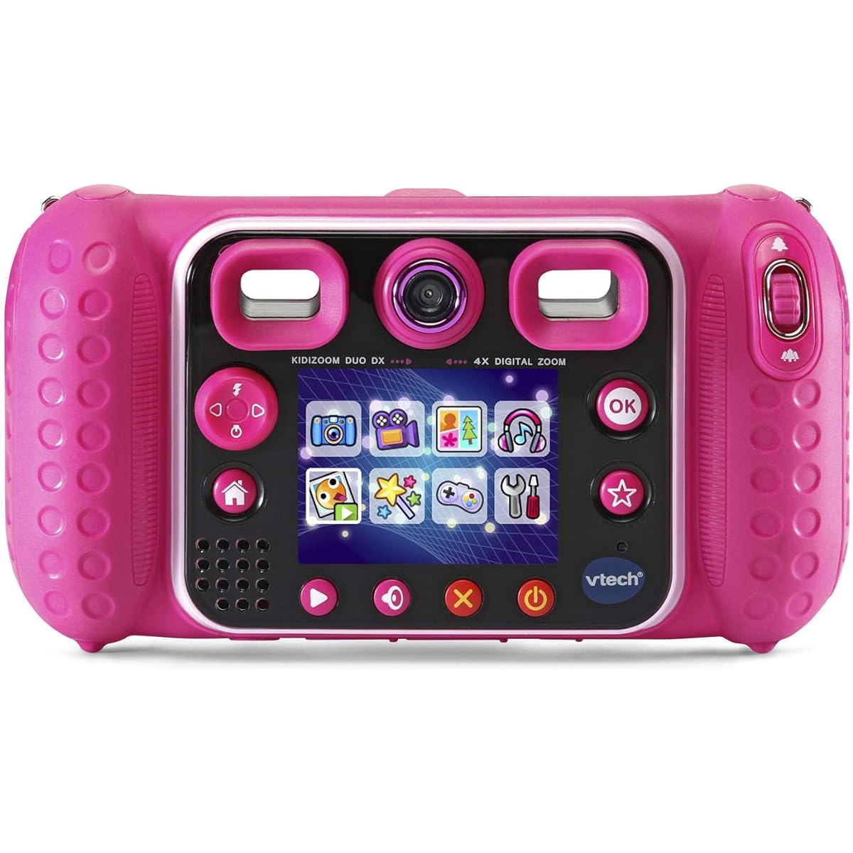 VTech KidiZoom Duo DX Digital Selfie Camera with MP3 Player, Pink