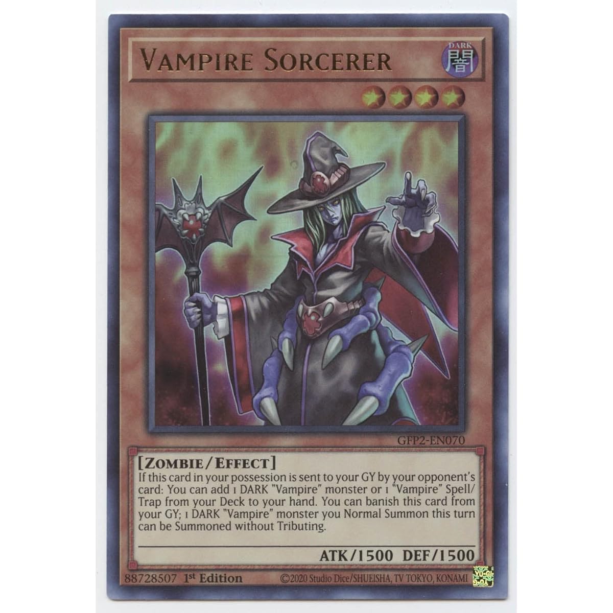 Vampire Sorcerer - GFP2-EN070 - Ultra Rare - First Edition.