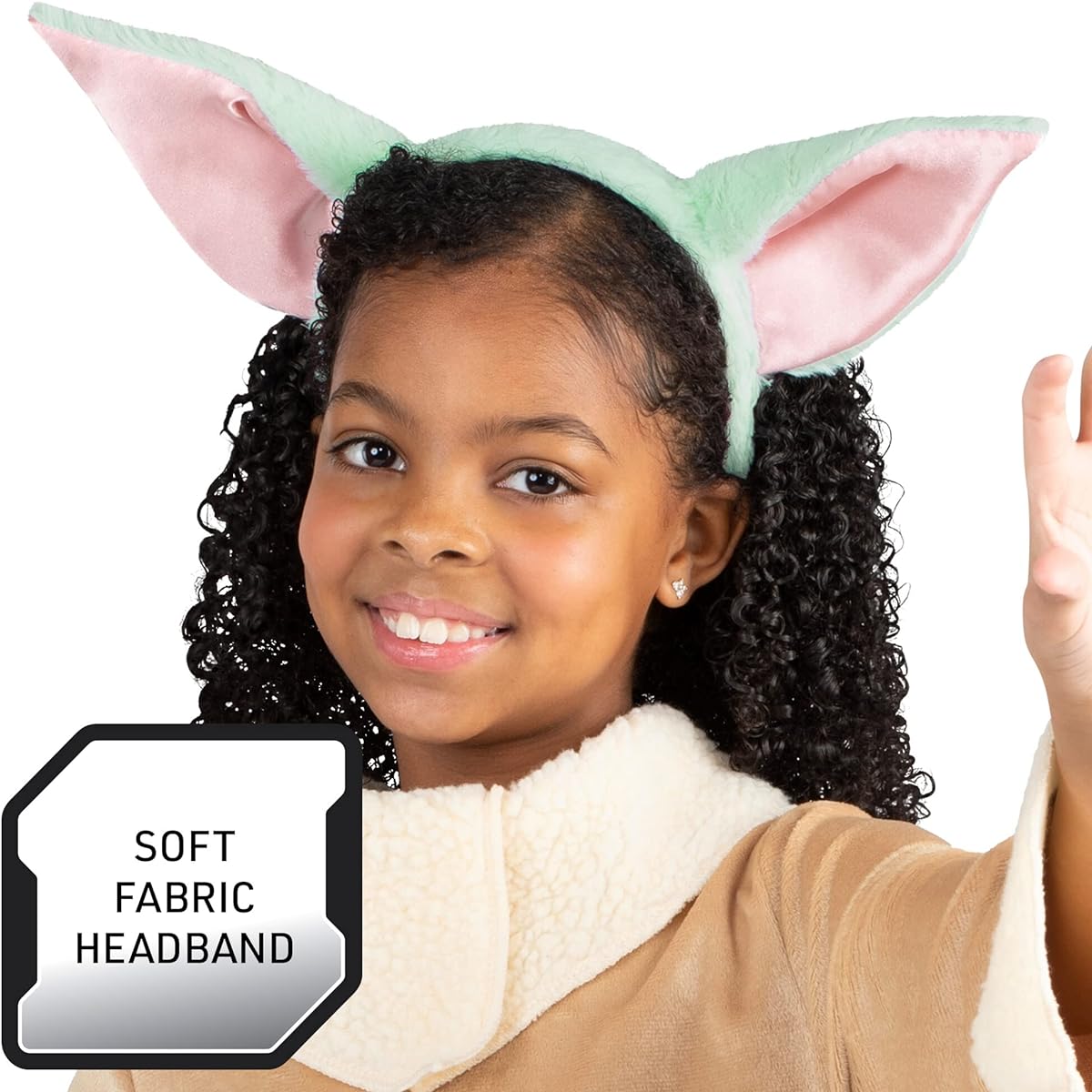 Star Wars Official Gugu Halloween Costume for Kids - Minky Robe, Faux Fur Trim and Double-Sided Minky Headpiece