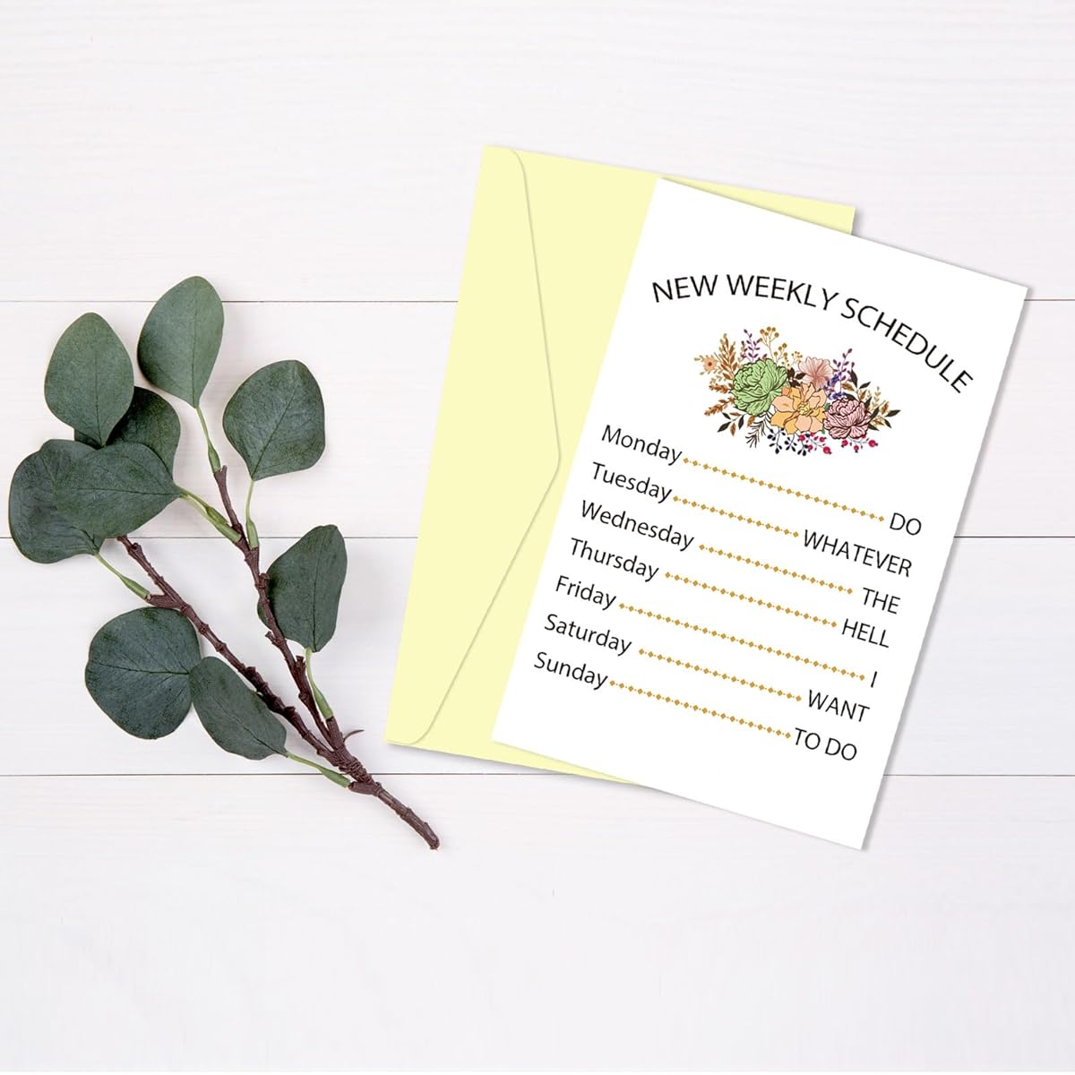Arsagen Funny Retirement Card for Men Women Farewell Card for Colleagues Humorous Farewell Card for Friends New Weekly Schedule Card
