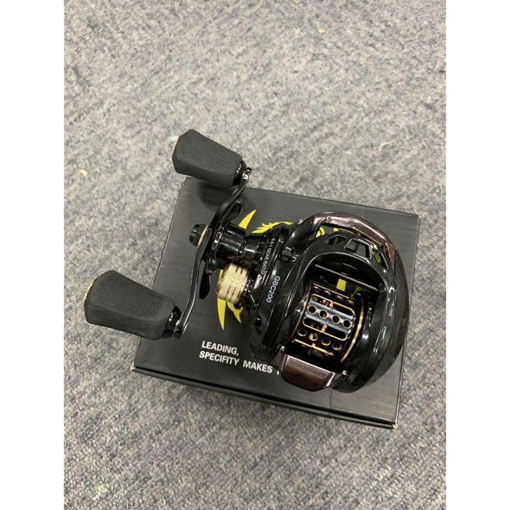 VISPREA Reel Bait Reel Lightweight Bait Finesse Lightweight Lure Maximum Drag 5KG Gear Ratio 6.5:1 Aluminum Spool For Sea Fishing and Freshwater Fishing Dual Use Super Strong Magnetic Brake Left Handle Strong Magnet Left Handle or Right Handle Choice YU4