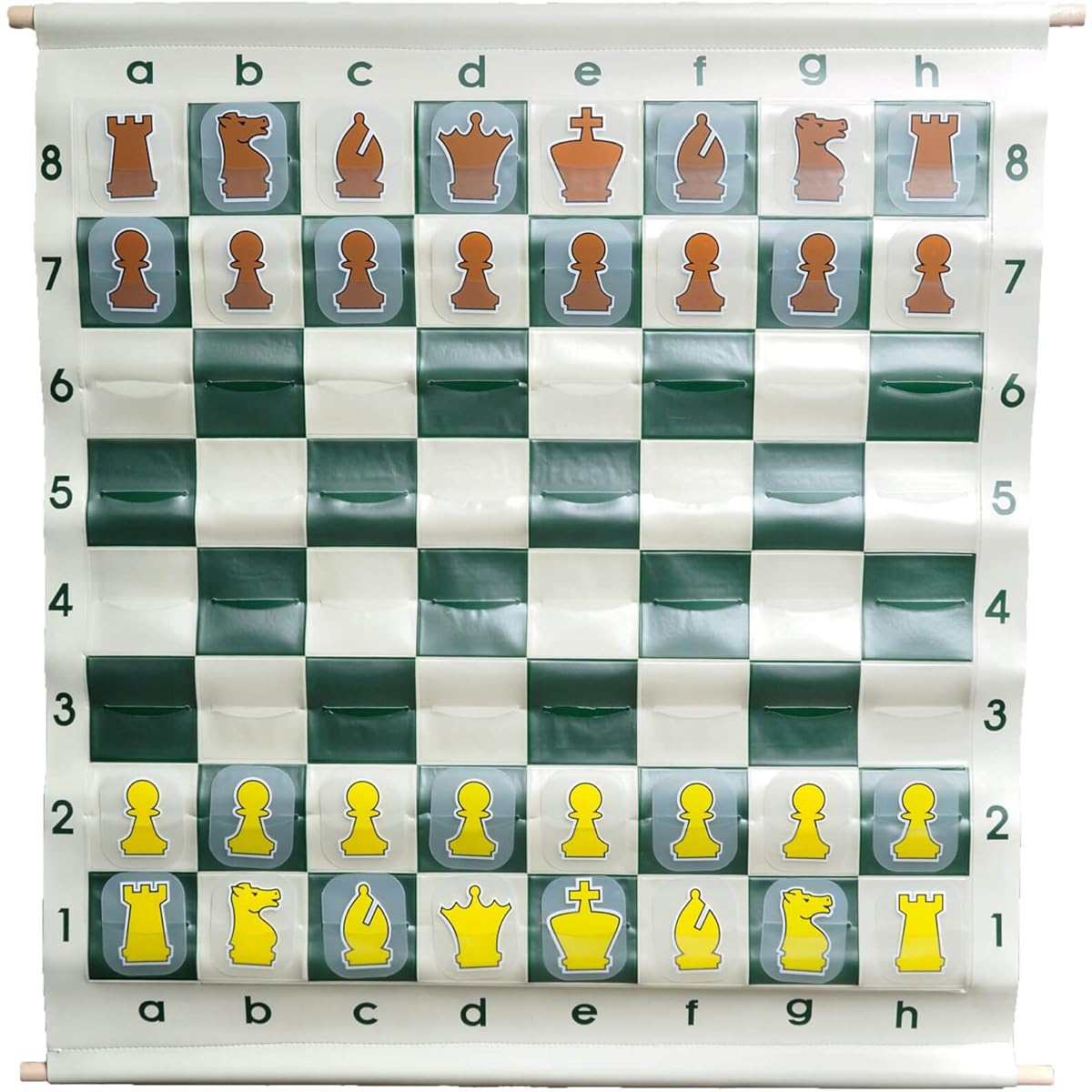 The House of Staunton Pouch Style Chess Demo Set with Deluxe Carry Bag and Clear Plastic Pieces