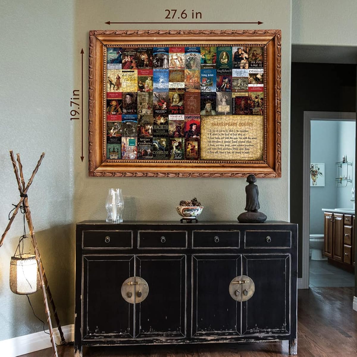 Shakespeare Puzzle for Adults - 1000 Piece Vintage Classic Book Cover Puzzle - 39 Shakespeare Books - Literary Jigsaw Puzzle - Great Gift for Book Lovers