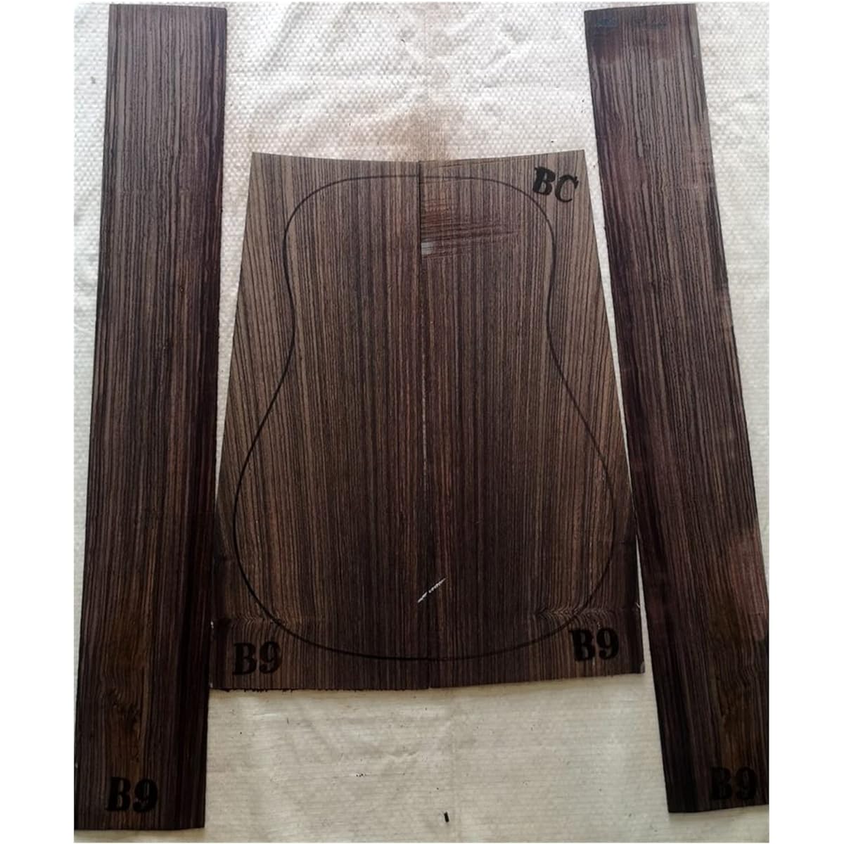 Rosewood back and sides, single-ply, full single, 41 inch, guitar making materials, accessories, guitar body (Color: 20)