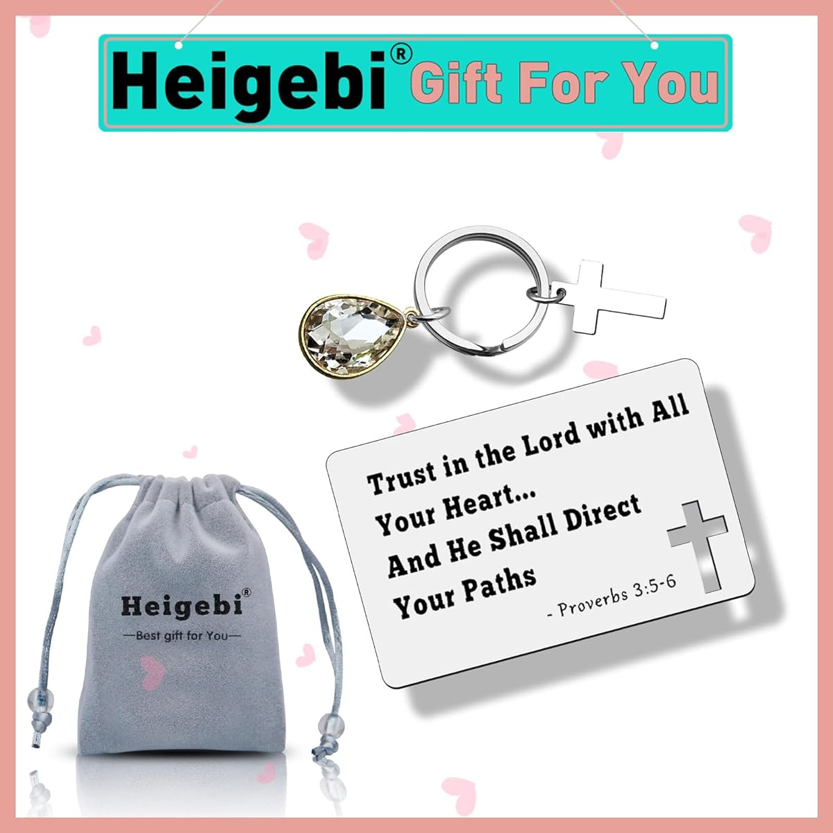Inspirational Christian Gifts for Women and Men, Bible Verse Wallet Card Metal Engraved, Inspirational Gifts, Baptism Card, Faith Gifts, Christmas, Birthday, Thanksgiving, Graduation Present