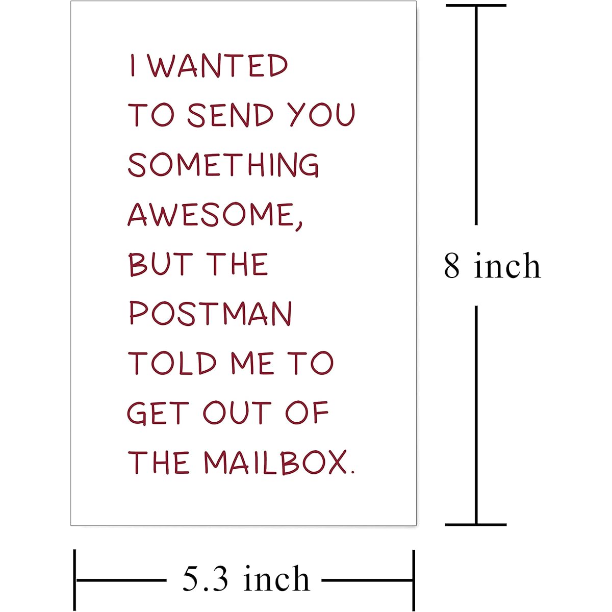 Funny Birthday Cards I Wanted to Send You Something Awesome Birthday Card for Boyfriend/Husband/Friend/BFF