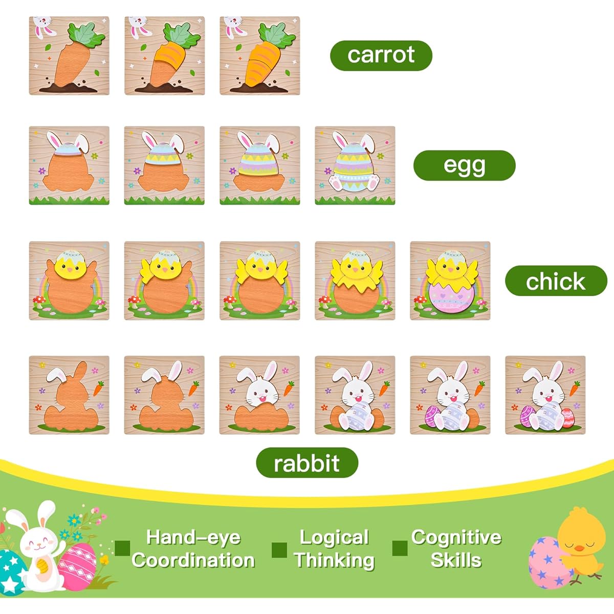 easter wooden puzzle