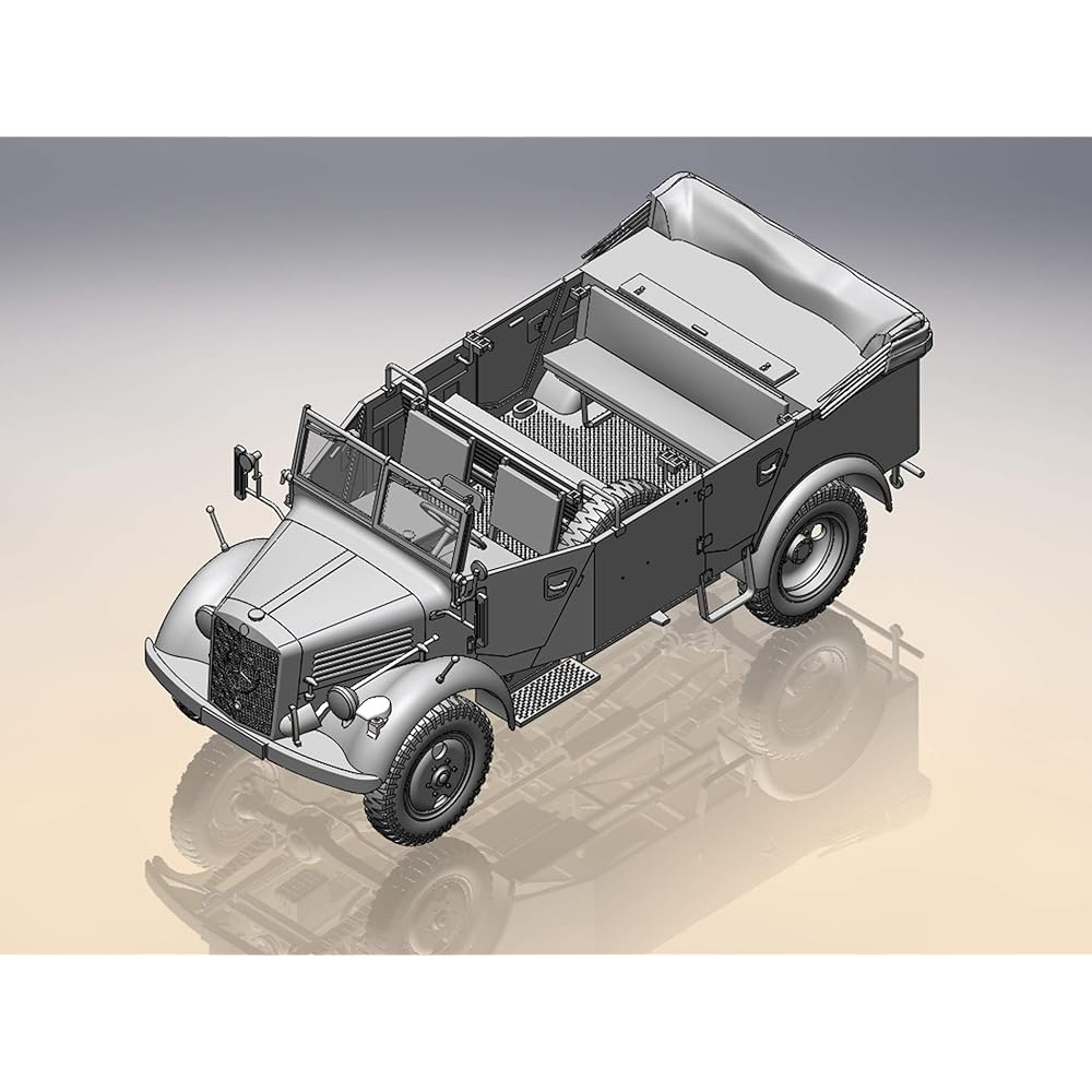 ICM ICM 1/35 German Wehrmacht Vehicle Set (Kfz.1 Horch 108 Typ 40 L1500A) Plastic Model DS3503