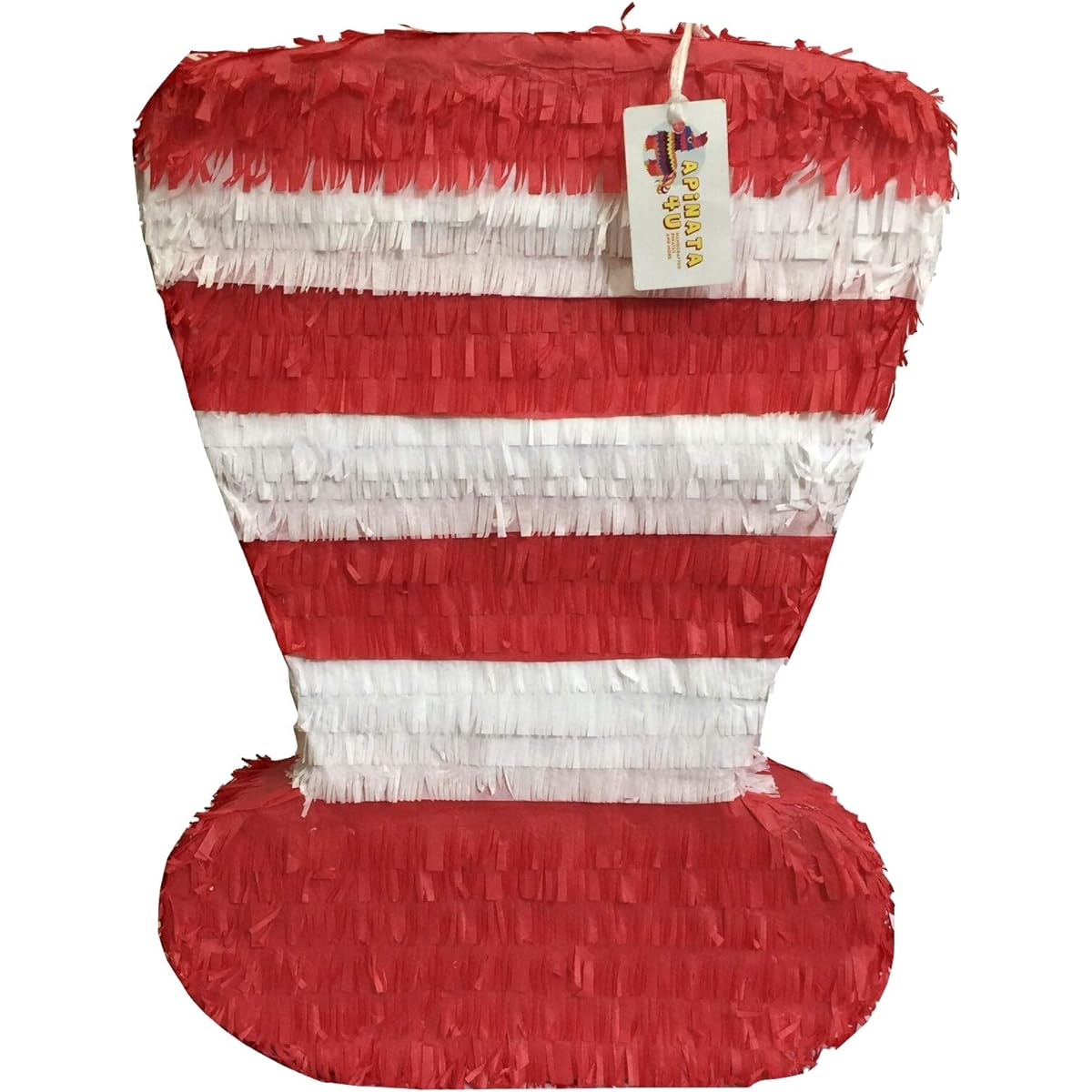 Large Red & White Hat Pinata 24" High