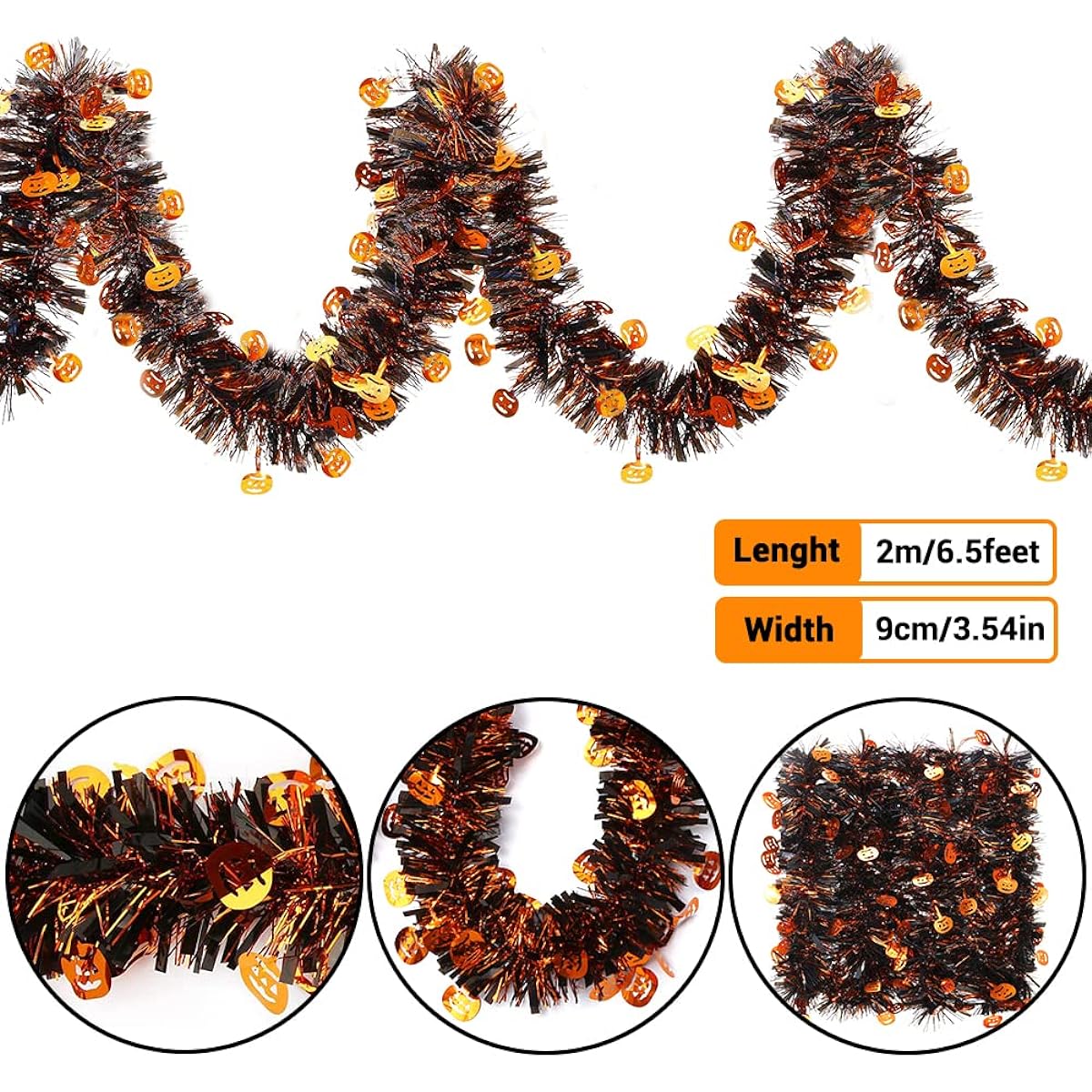 XIMISHOP Pumpkin Garland