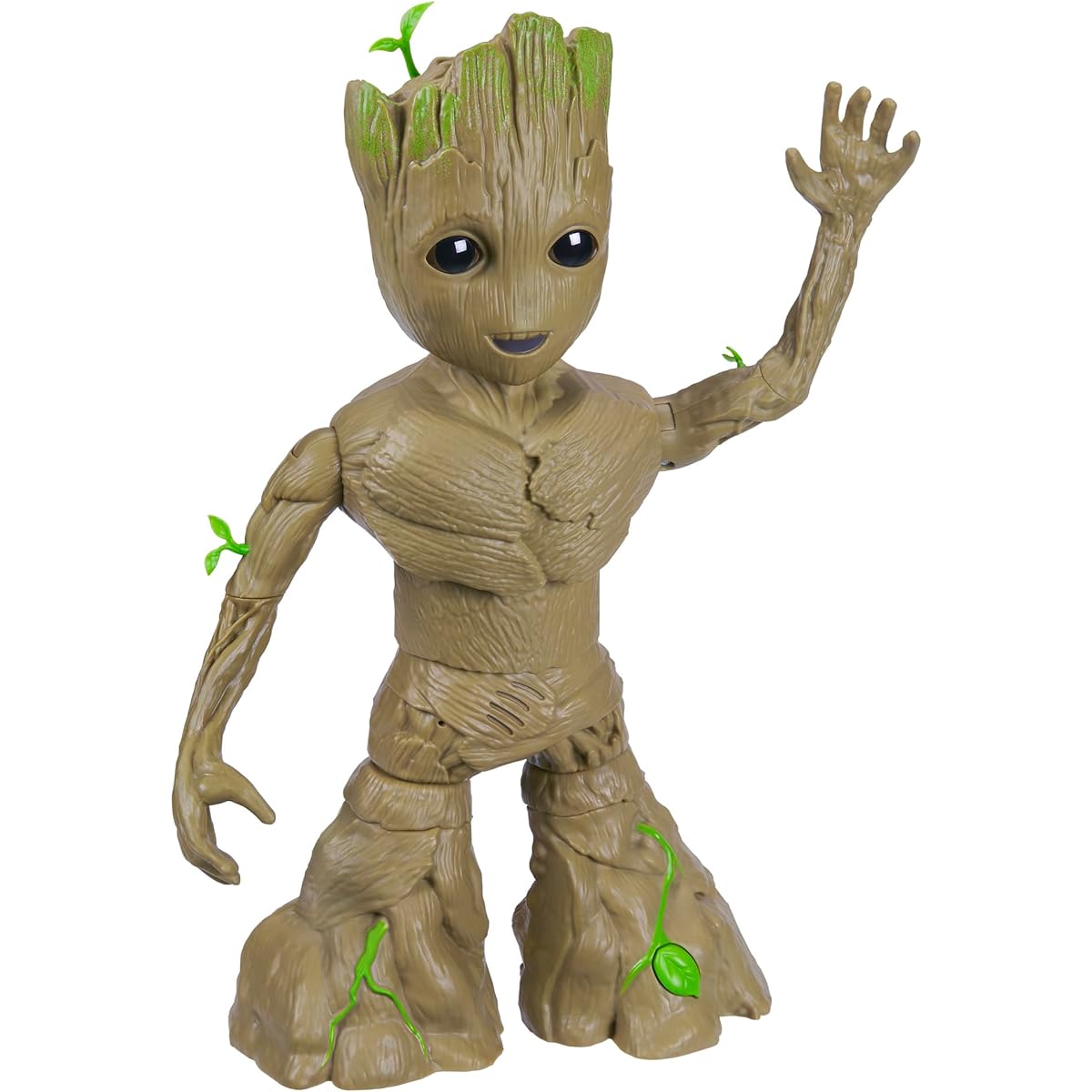 MARVEL I Am Groot Groove & Glow Groot, 13.5 inch (34.3 cm) size, interactive action figure, music & sound, superhero toy, for ages 4 and up F8027 Authentic + Indigo Disney Mickey Mitsumaru Wrapping Bag LL Star Pink DG953