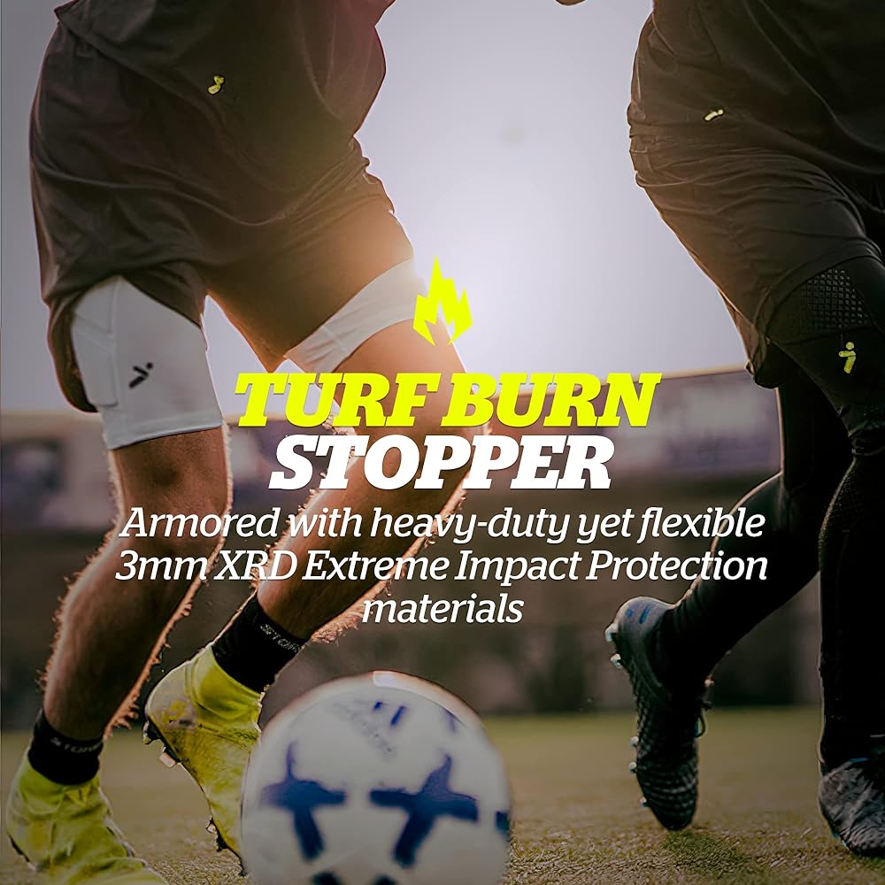 Storelli Uni BodyShield Impact Slider, Impact Protection, Sweat Wicking, UV Resistant Athletic Undershorts for Soccer & Heavy Duty Sports, Black XL