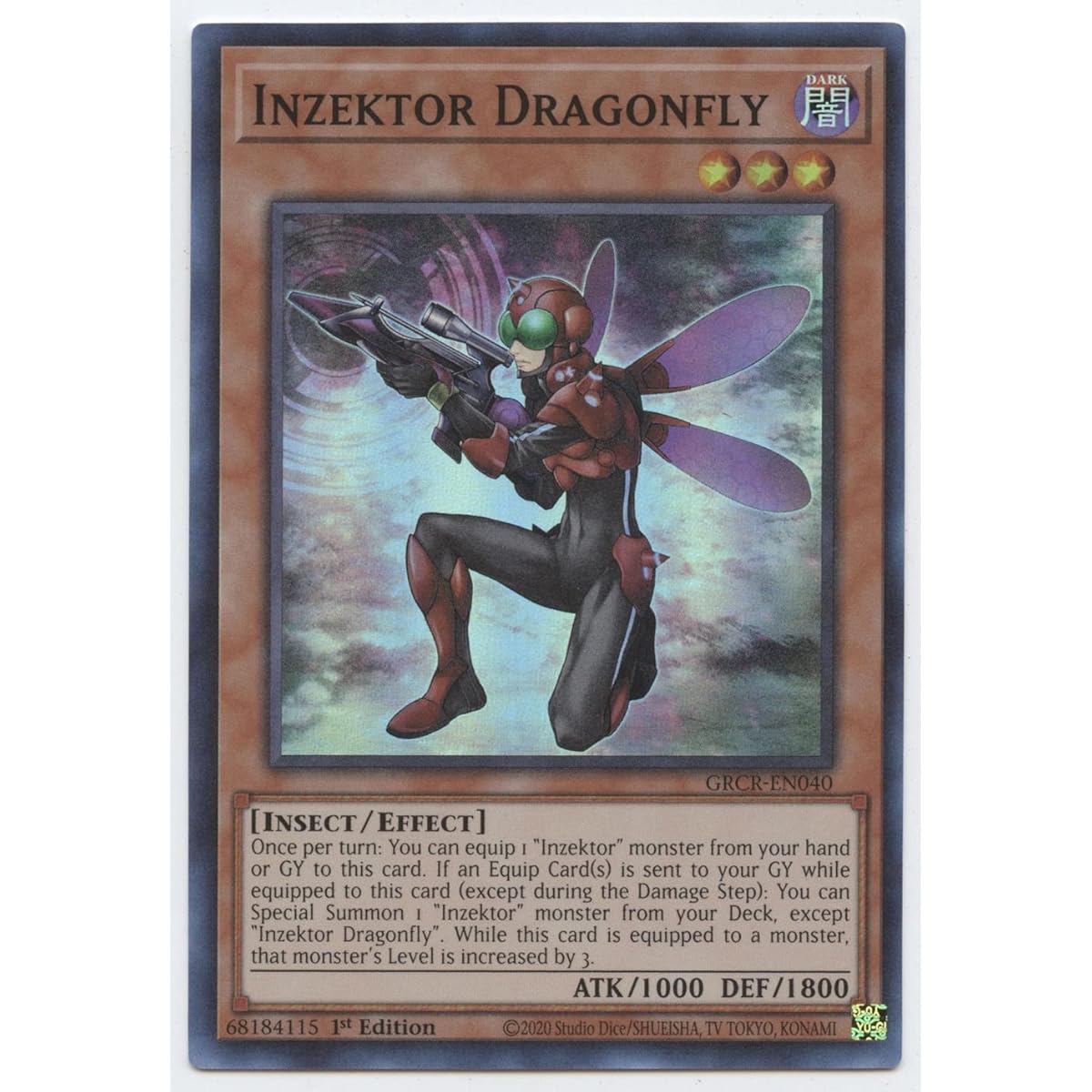 Inzektor Dragonfly - GRCR-EN040 - Super Rare - 1st Edition