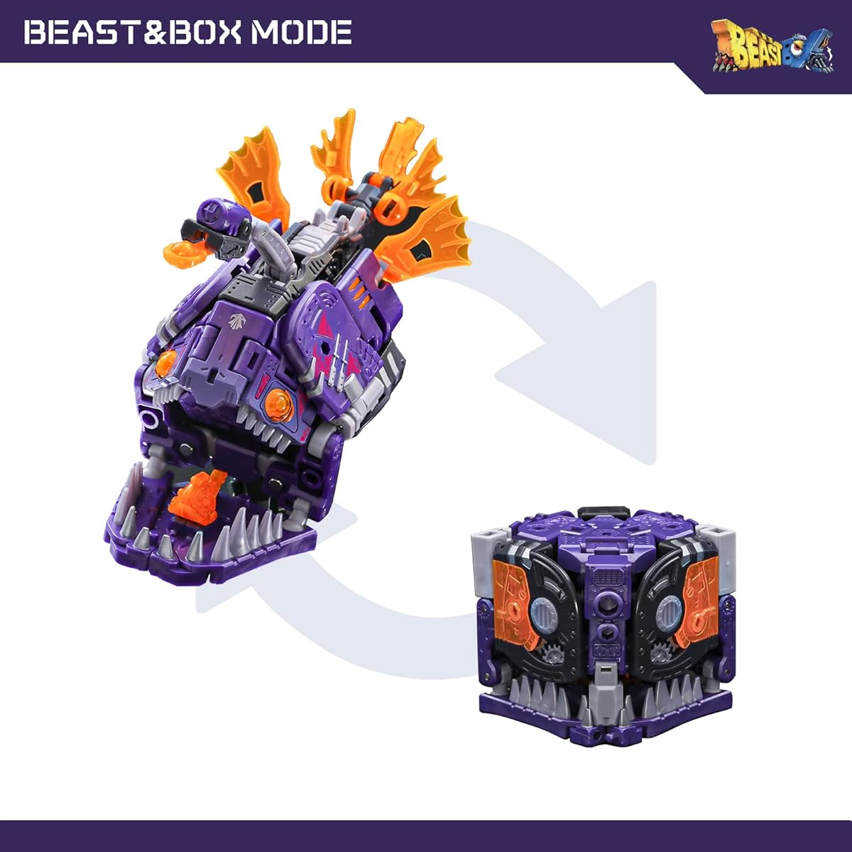 52TOYS Transformable Toy BEASTBOX Series BB-42KR KHARON Robot Transformable Toy 8 Year Old Boy Gift Fish Action Figure