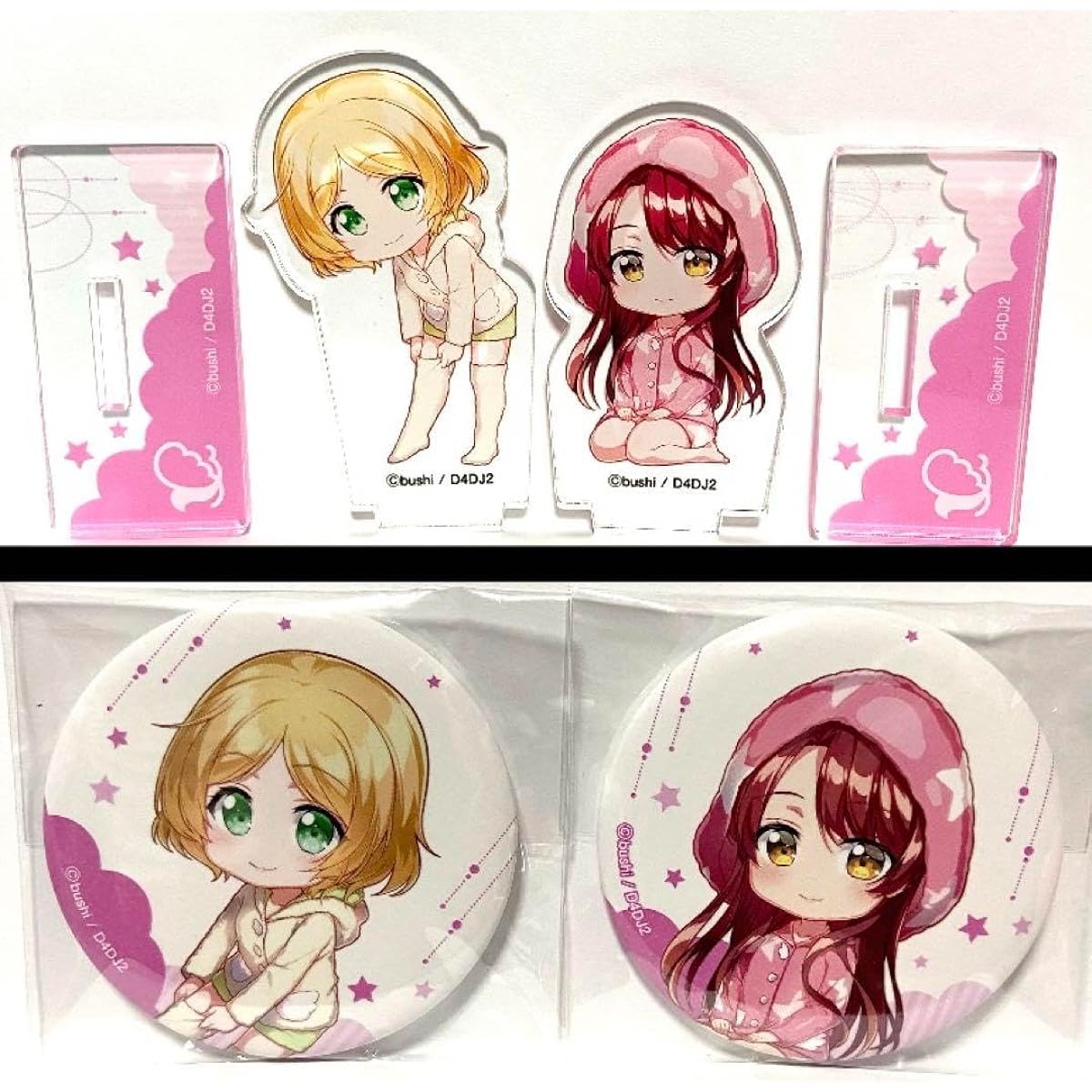 Miiko Takeshita Haruna Kasuga D4DJ All Mix x Karaoke no Tetsujin Acrylic Stand