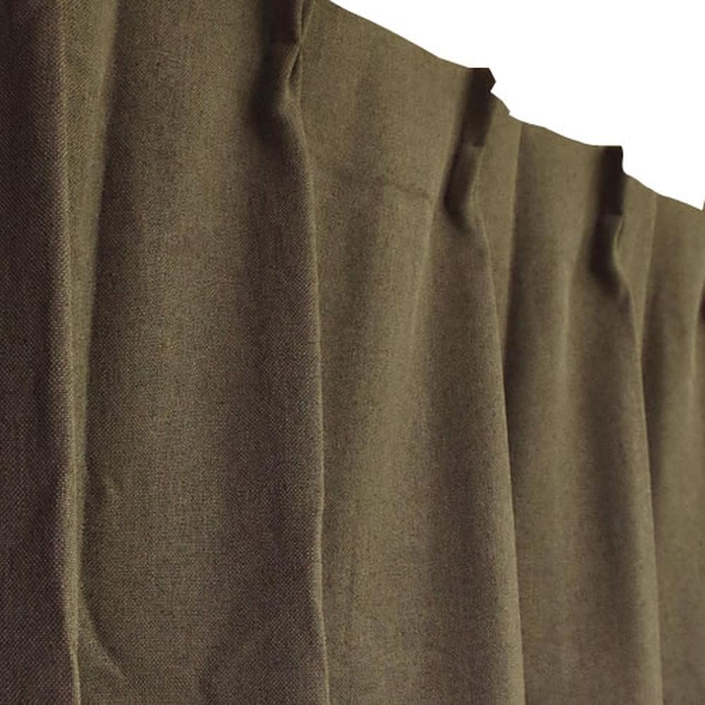 Arie Flame Retardant Shape Memory Processing Blackout Curtains Venus Set of 2 100 x 200 cm Green