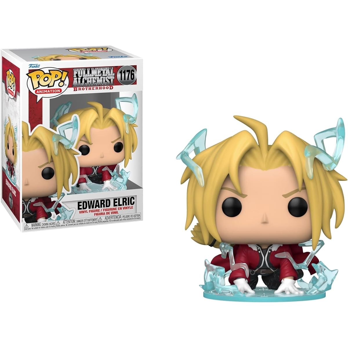 POP Full Metal Alchemist Brotherhood - Edward Elric Funko Vinyl Figure (with Compatible Box Protector Case) Multicolor 3.75"