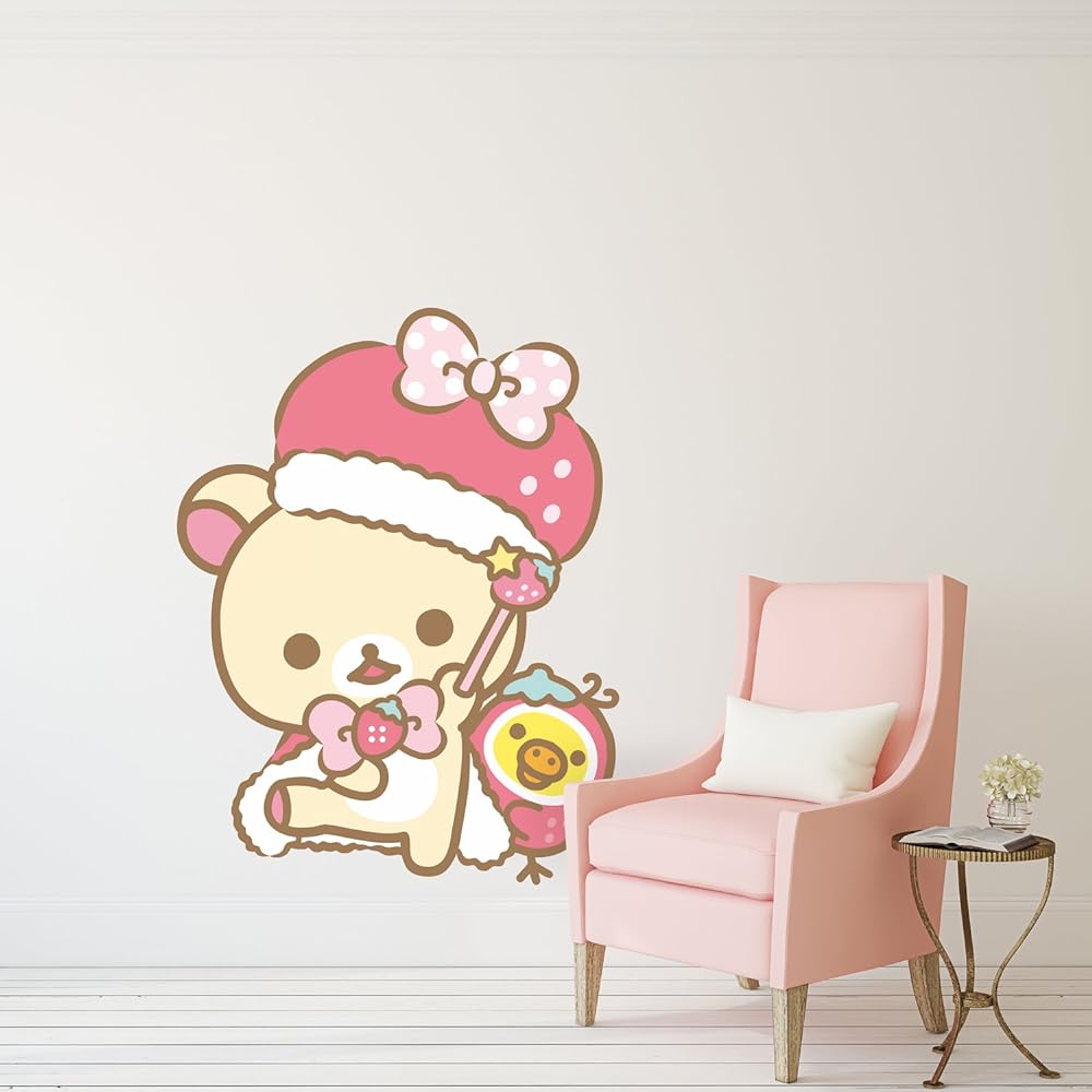 Tokyo Sticker Wall Sticker Rilakkuma "Everyone in Korilakkuma is Strawberry_008" TS-0093-AS
