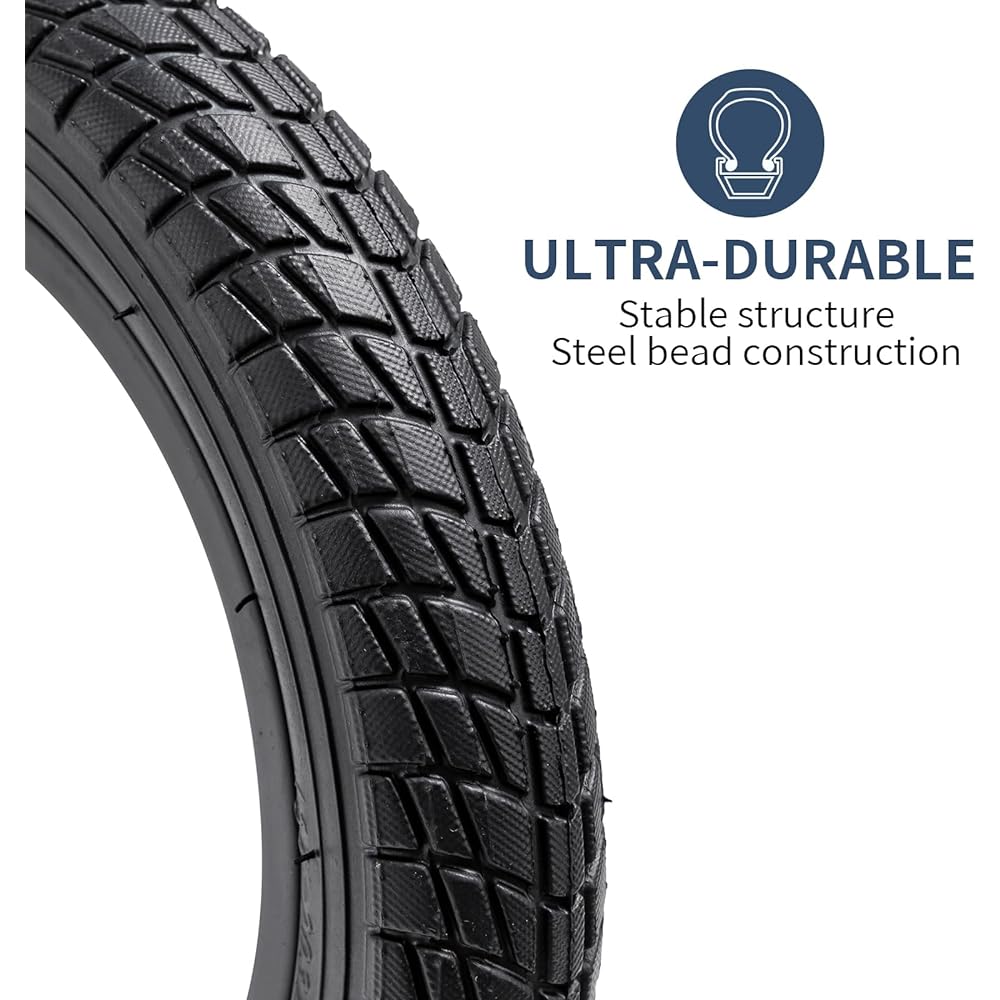 Set of 2, 12 1/2x2 1/4 Tire, 12 1/2x2 1/4 57-203 Bicycle Tire + 12 1/2x1.75x2 1/4 Tube American Style Valve 32mm + Rim Tape + Tire Lever, Tire 12 1/2x2 1 /4,Wheelchair tire 12 1/2x2 1/4,bmx tire 12 1/2x2 1/4,YW004